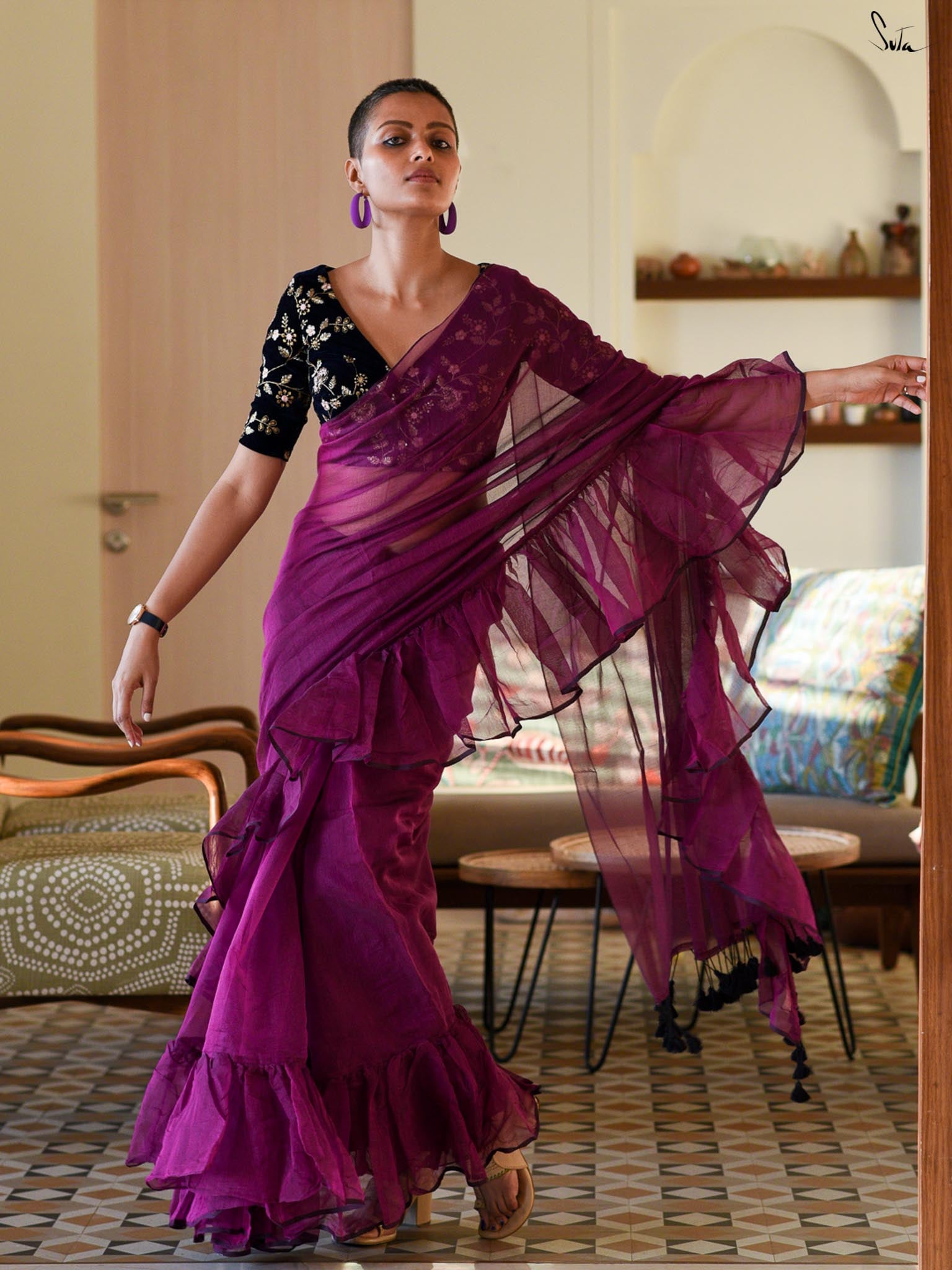 Play Around Ruffles Saree
