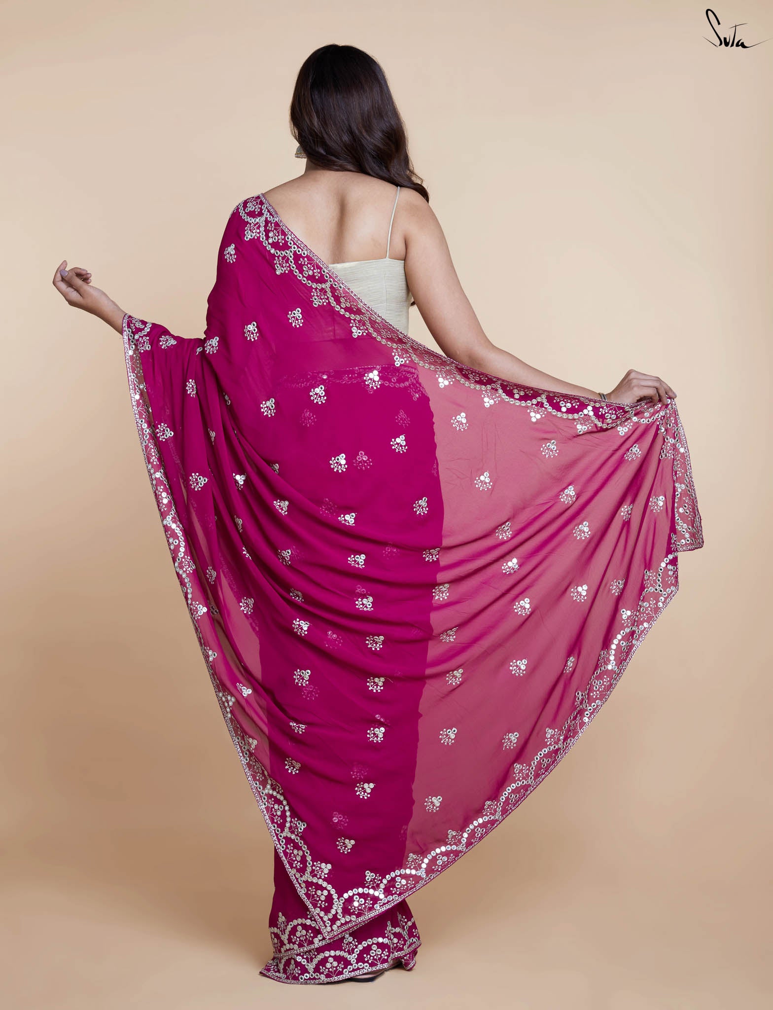 Garnet Saree