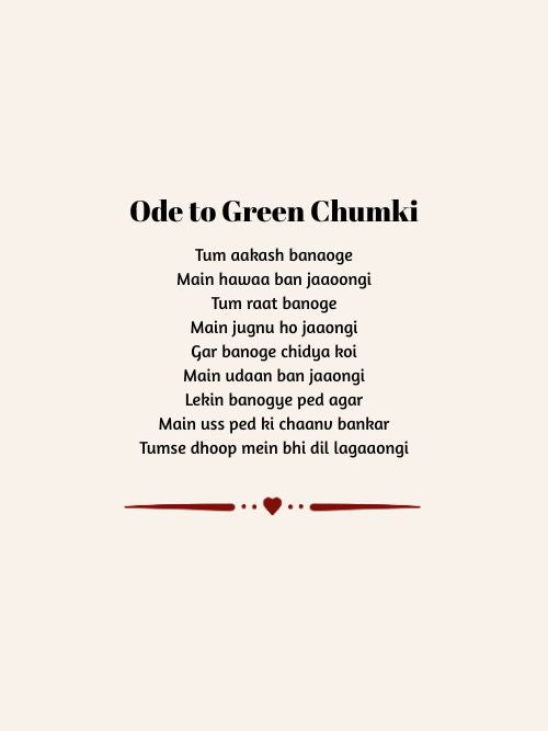Ode To Green Chumki