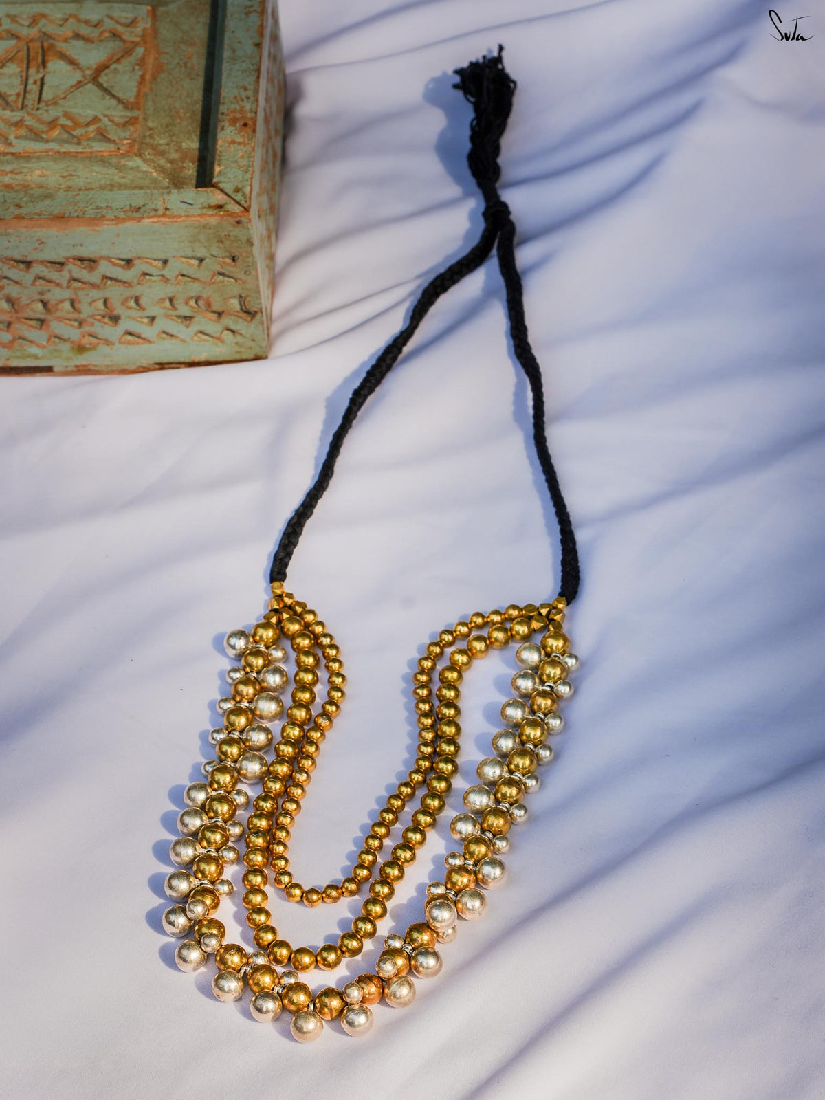 Amra (Handcrafted Dhokra Brass Neckpiece)