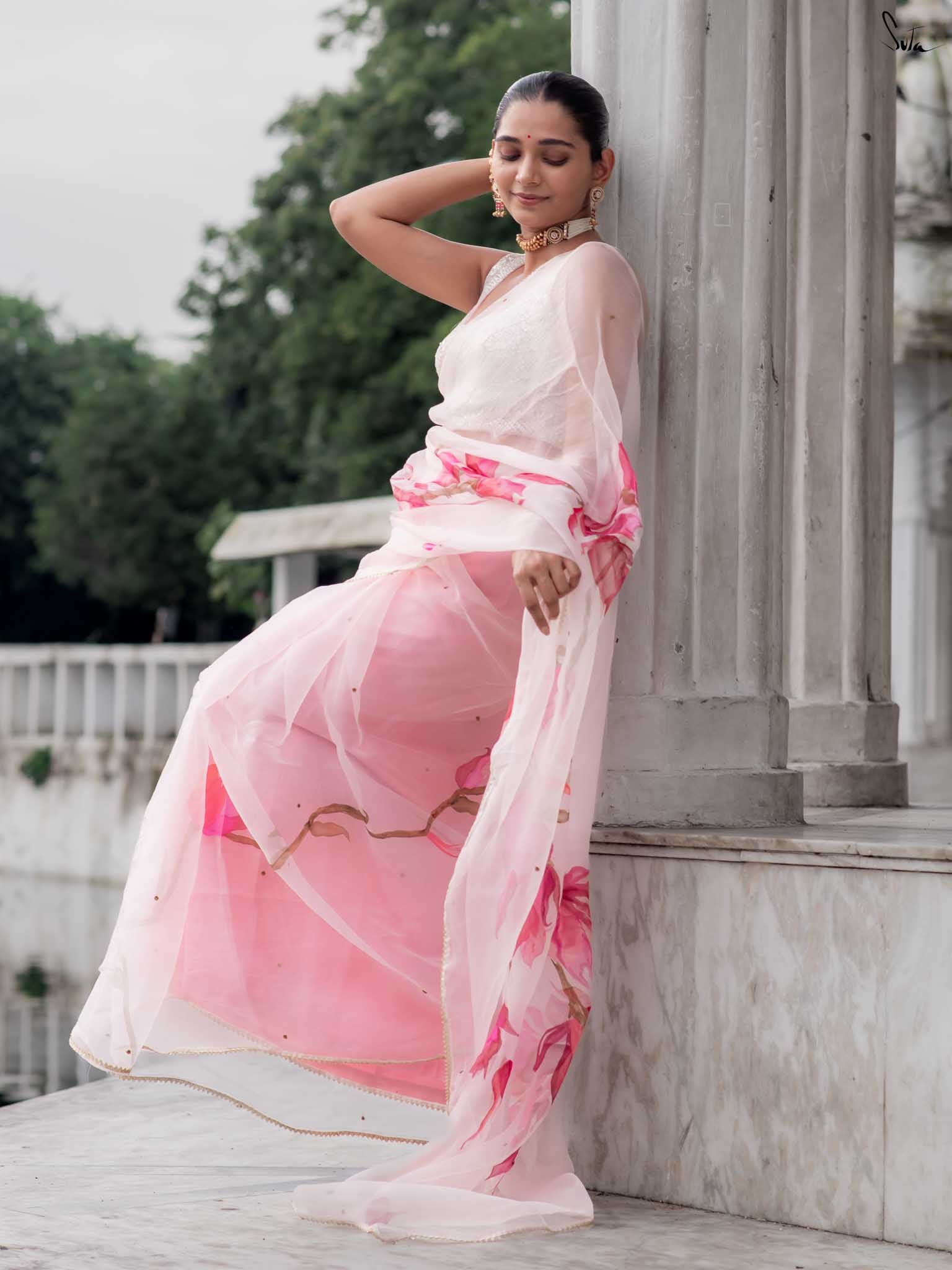 Blushing Magnolia Blooms