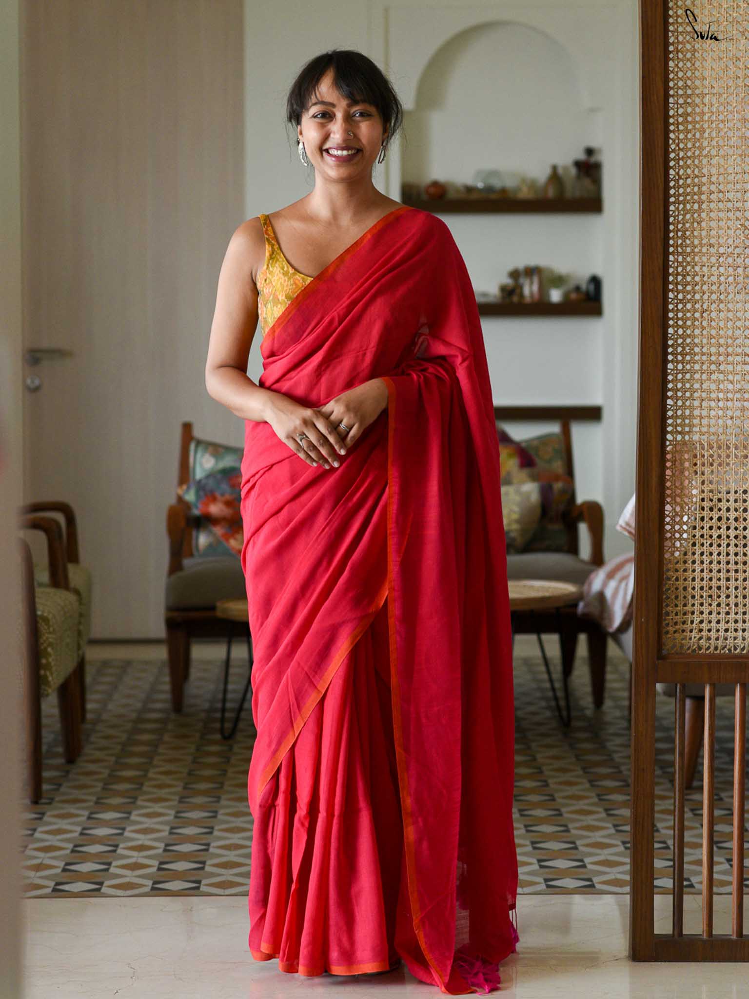 The Heart Of Red Saree