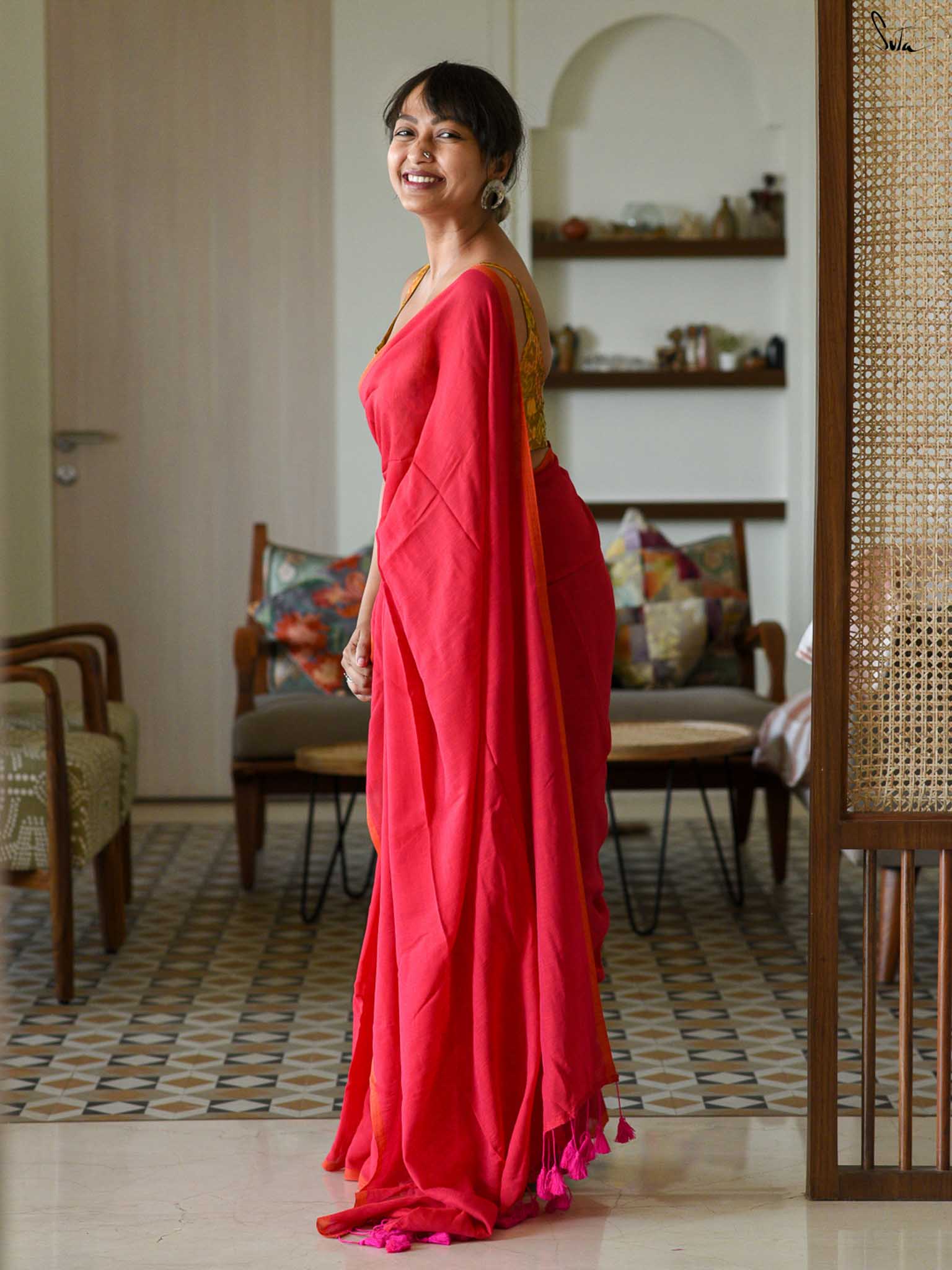 The Heart Of Red Saree