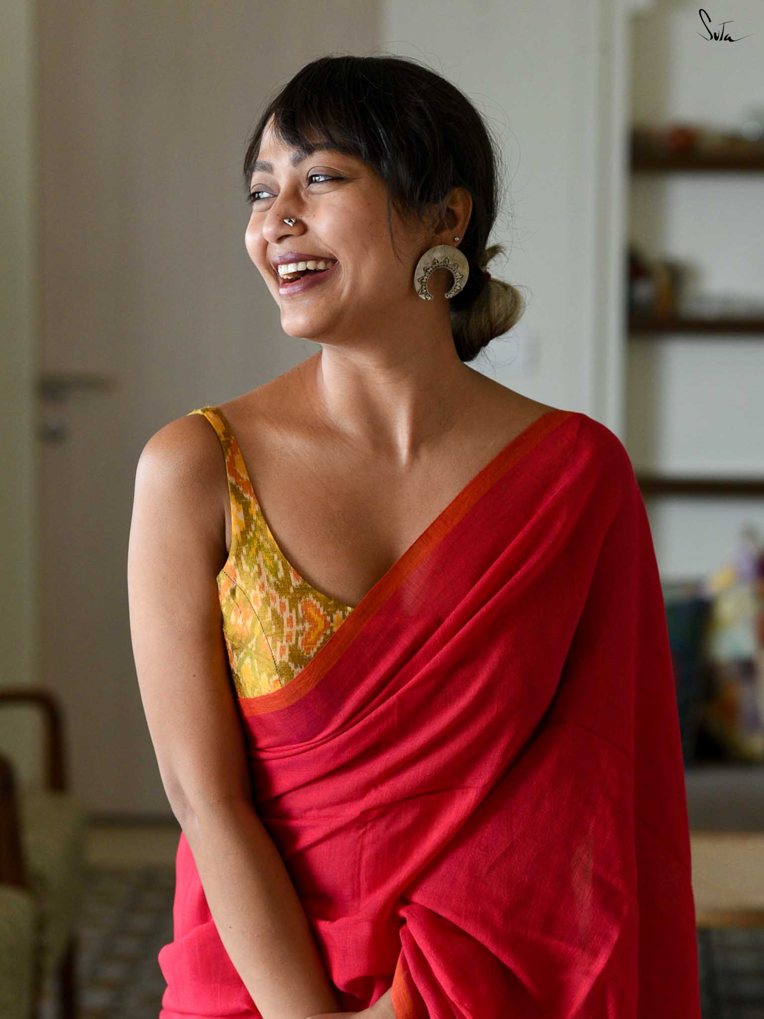 The Heart Of Red Saree