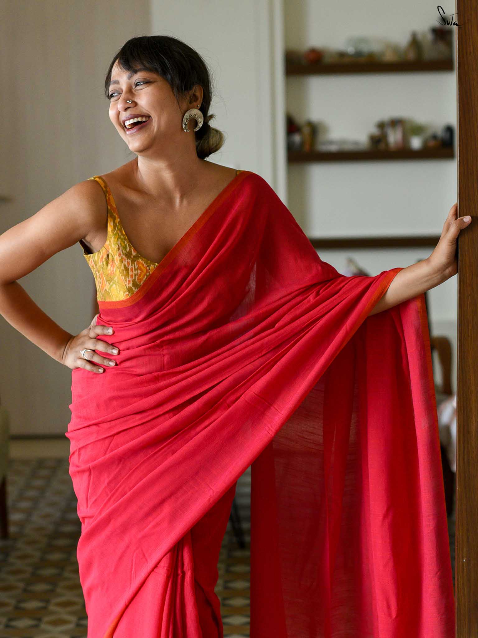 The Heart Of Red Saree