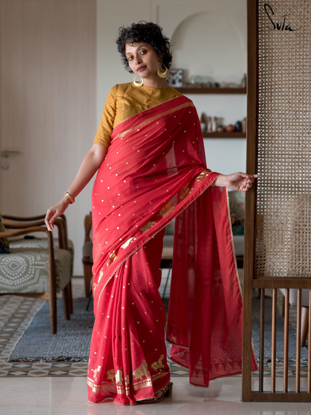 The Heart Of Red Saree