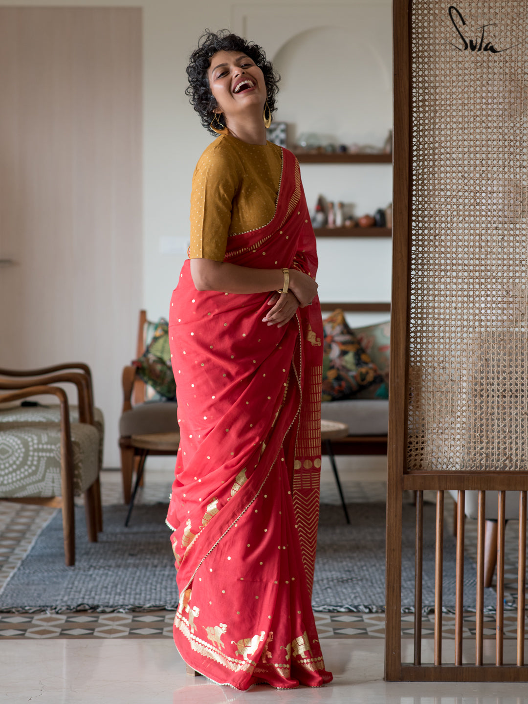 The Heart Of Red Saree