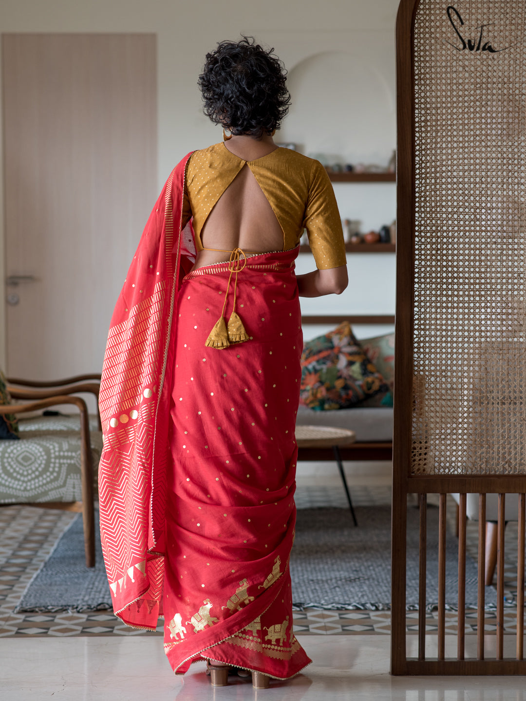 The Heart Of Red Saree