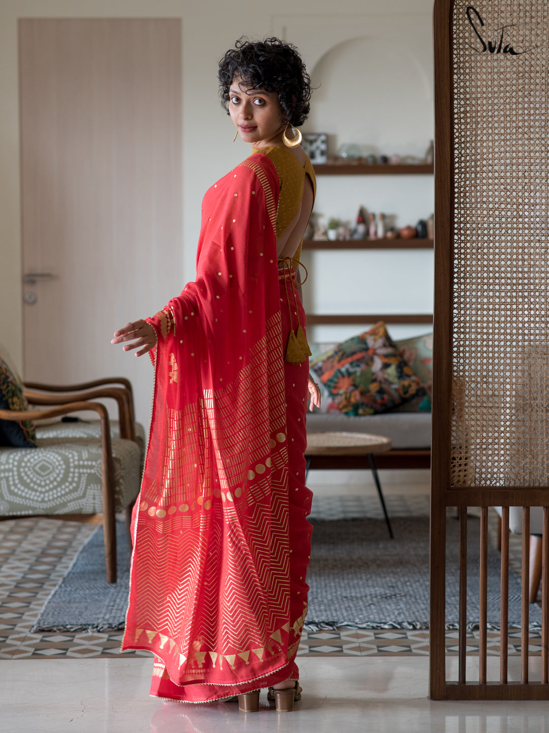 The Heart Of Red Saree
