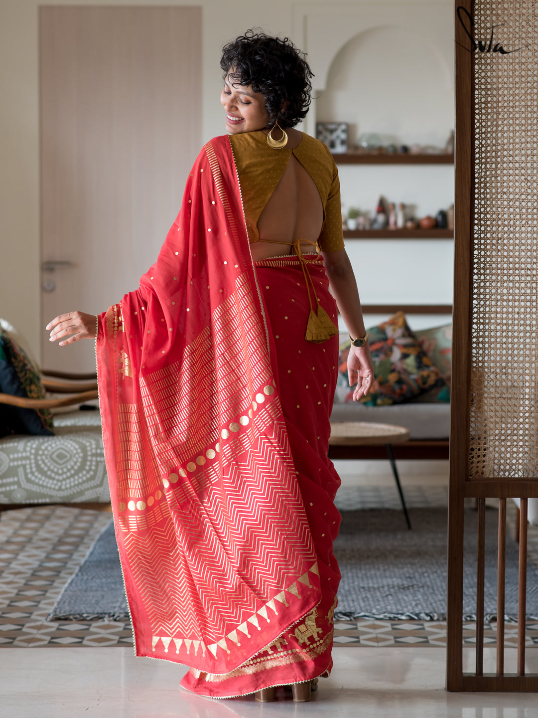 The Heart Of Red Saree