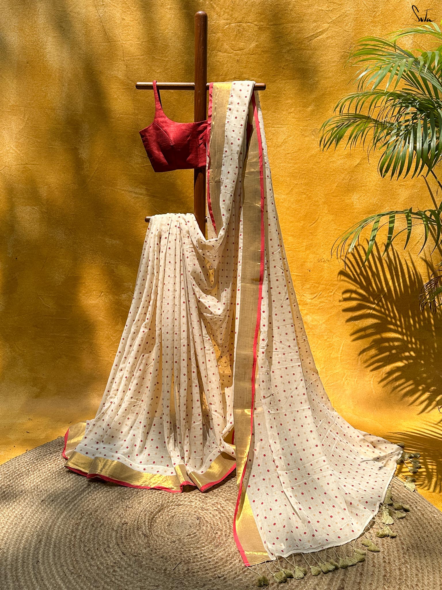 Crimson Polka Gold