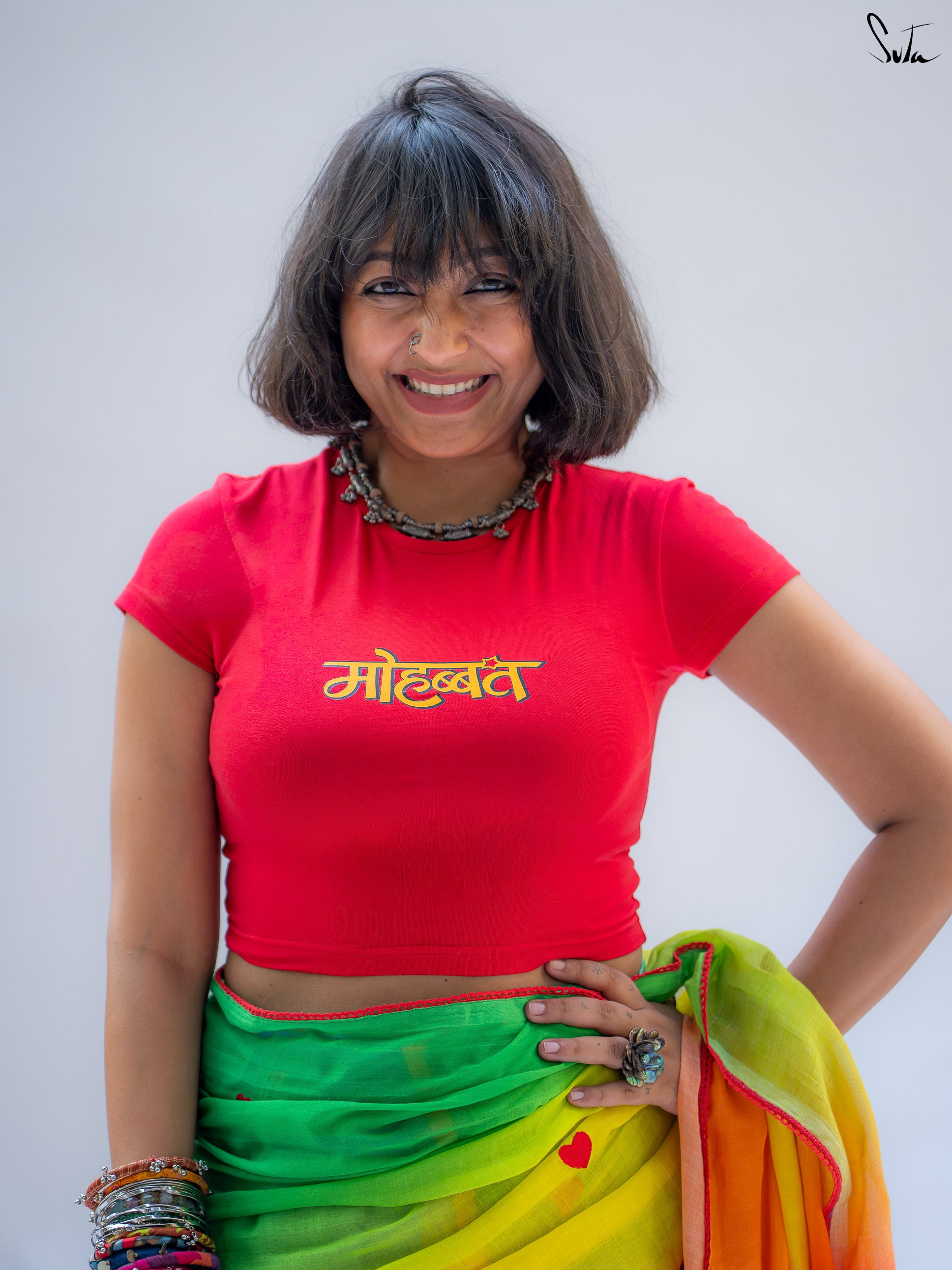 Laal Mohabbat (T-Shirt Blouse)