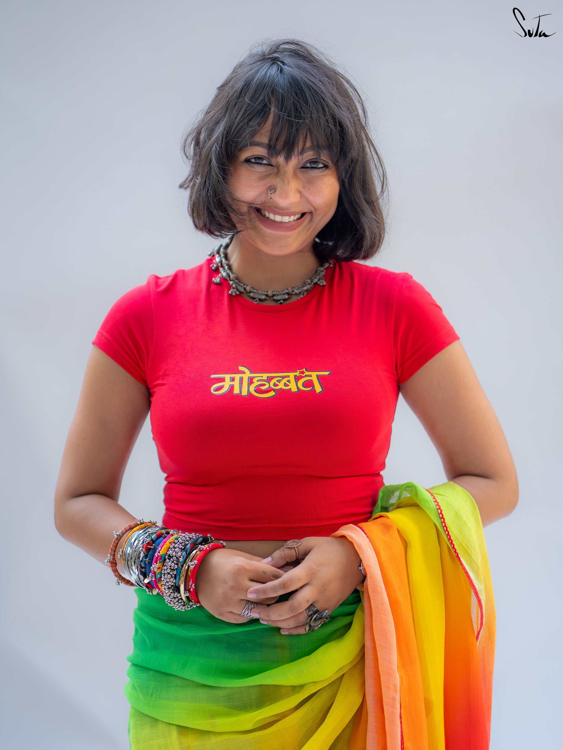 Laal Mohabbat (T-Shirt Blouse)