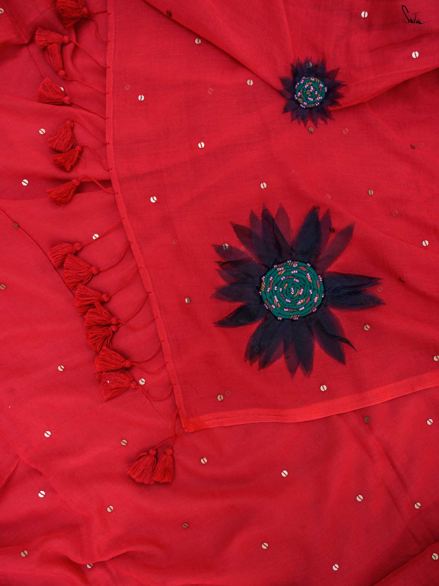 Dipped In Red Sunflower