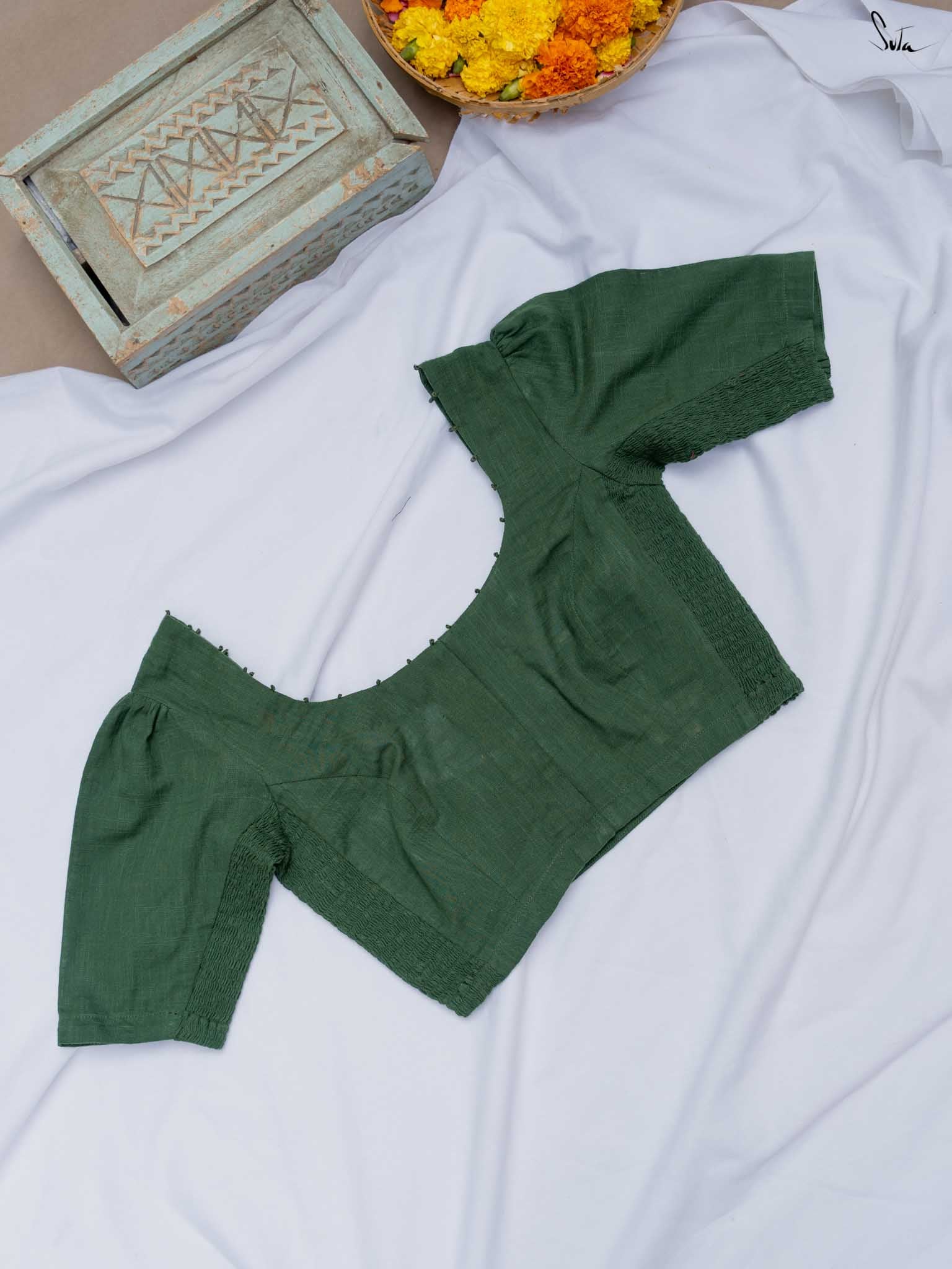 Dipped in green
