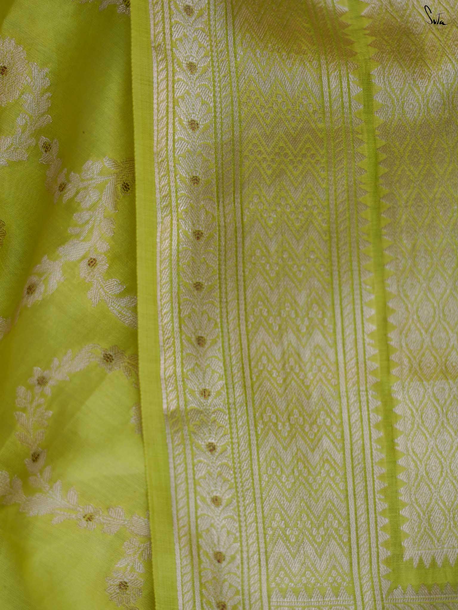 Swarangi Green Banarasi Saree