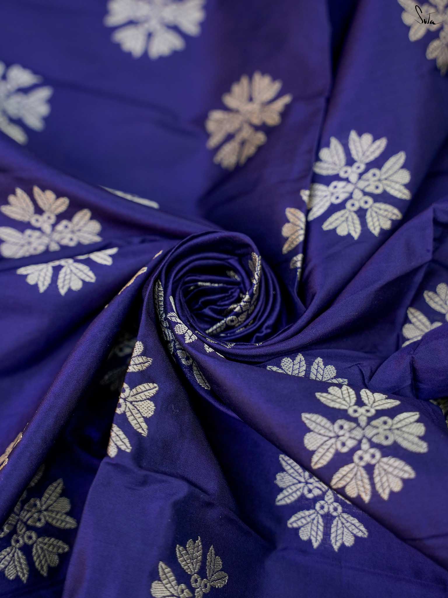 Aasmani Parinda Pearl Banarasi Saree