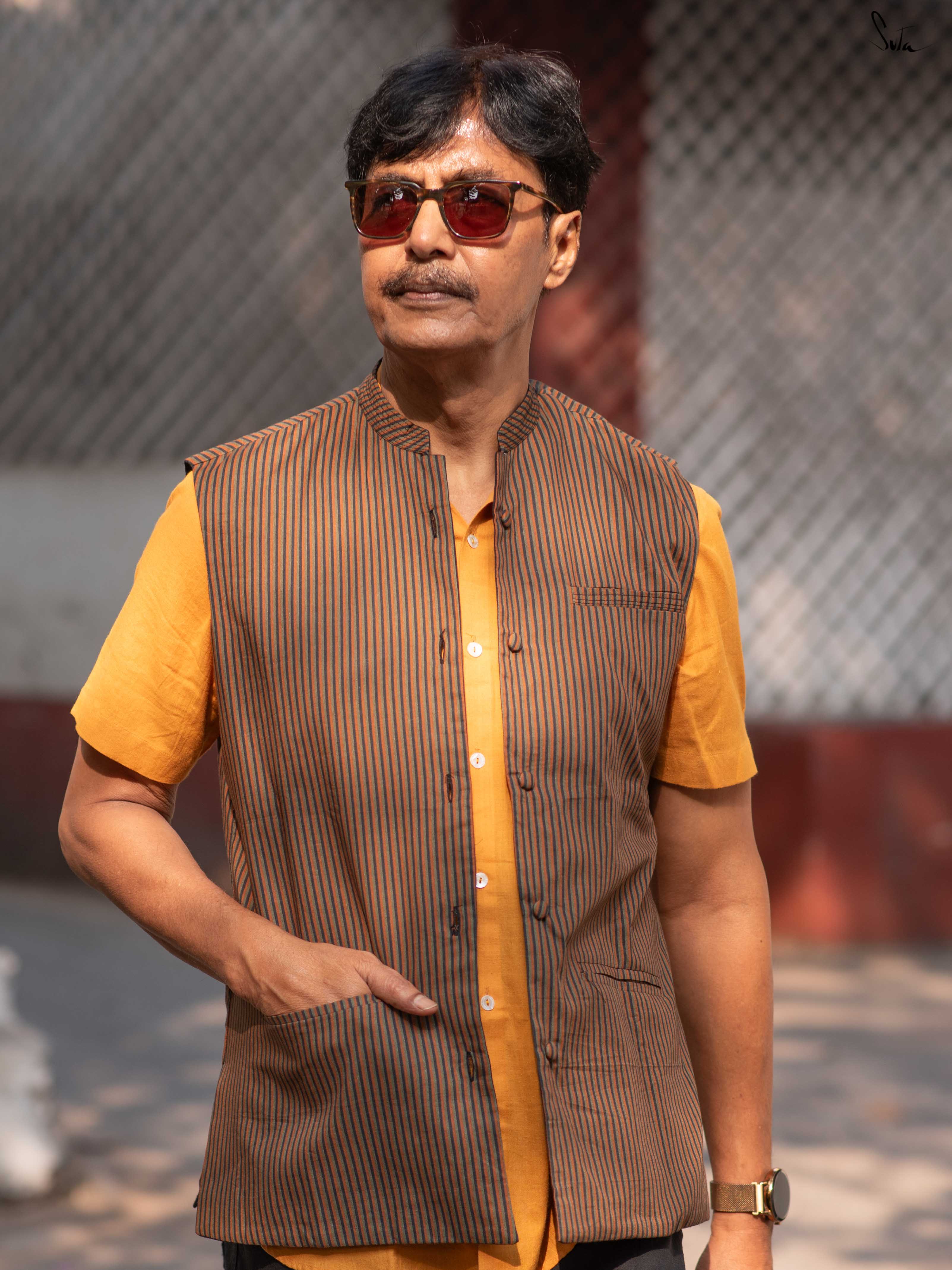 Do Scene (Reversible Nehru Jacket)