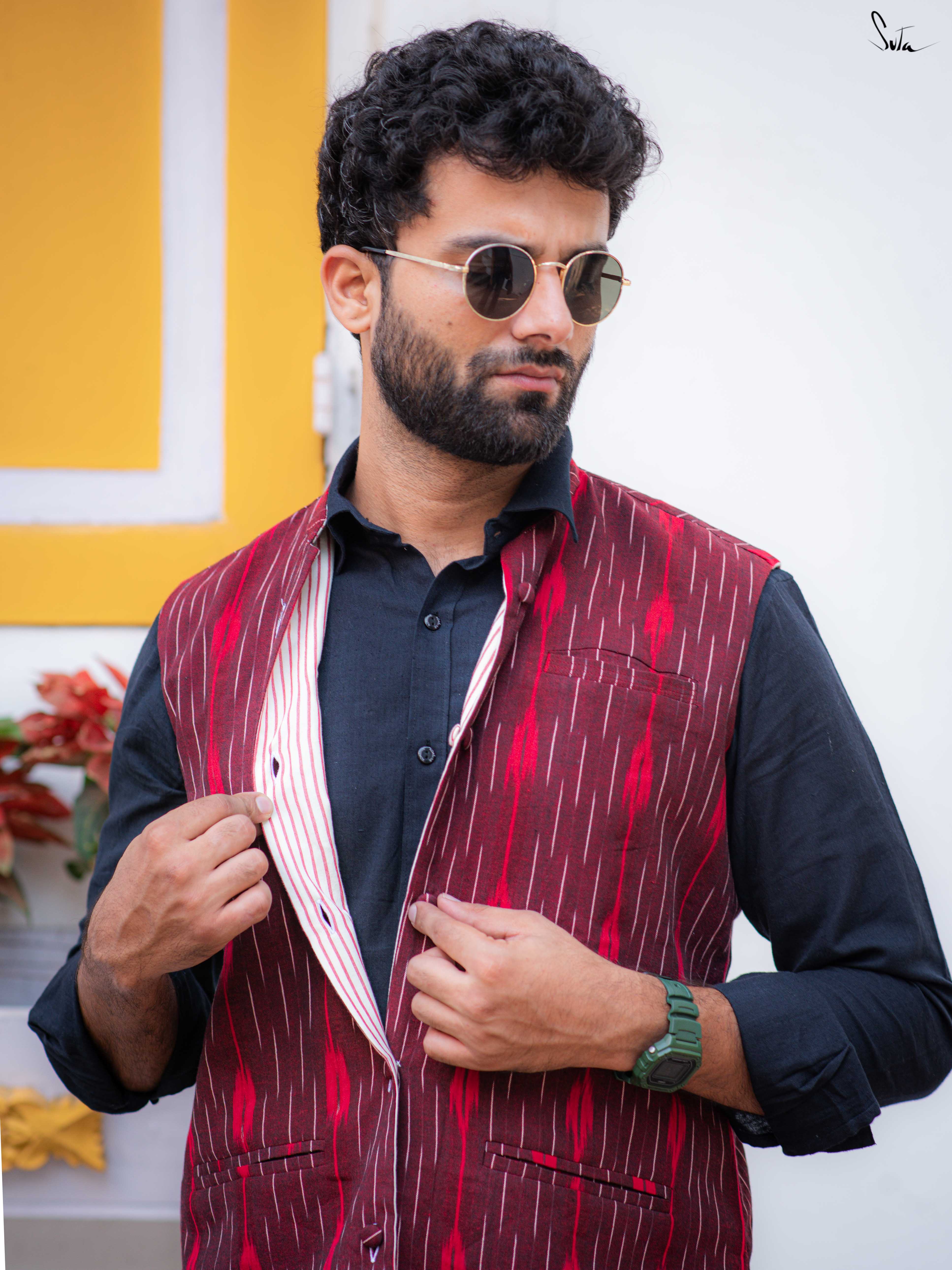 Do Minute (Reversible Nehru Jacket)