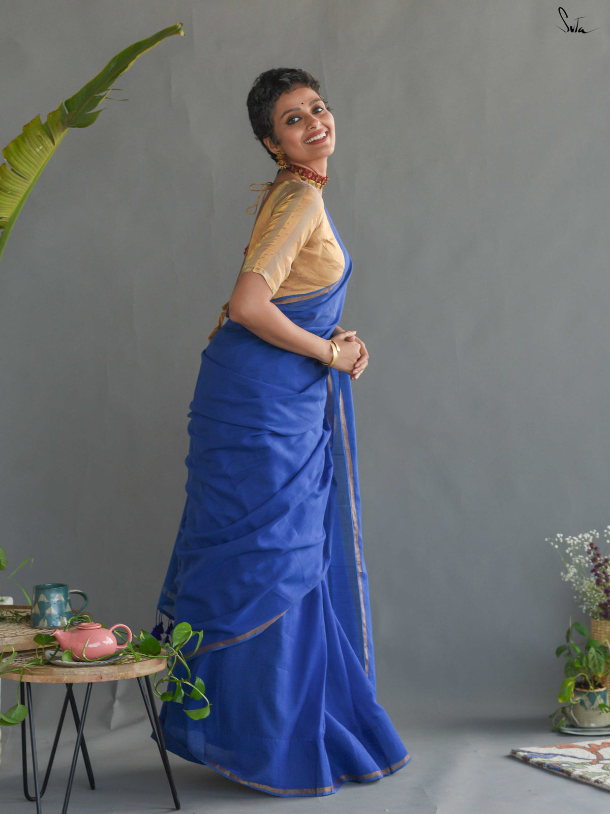 Gold On Blue