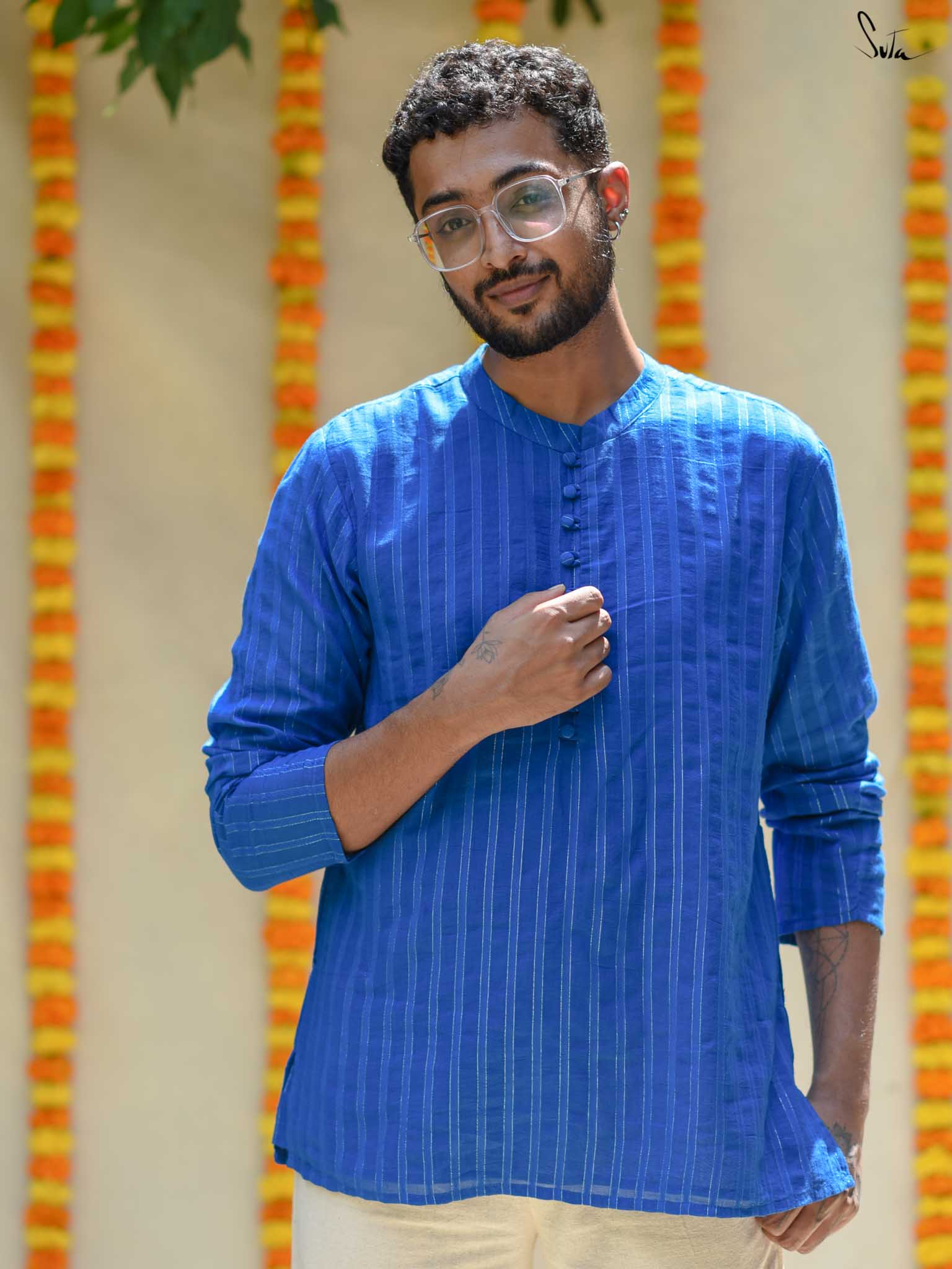 Kyun Itna Blue (Short Kurta)