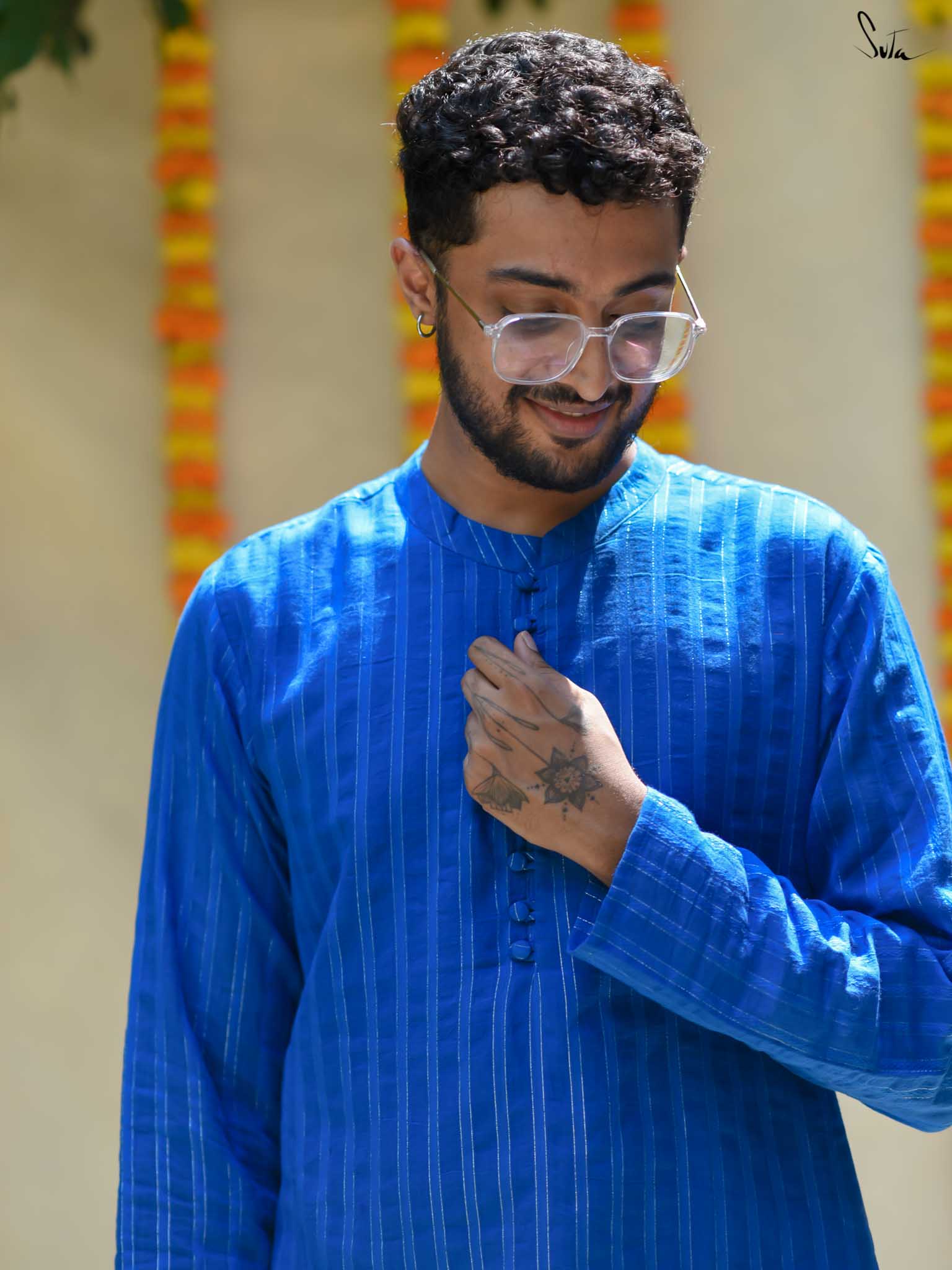Kyun Itna Blue (Short Kurta)