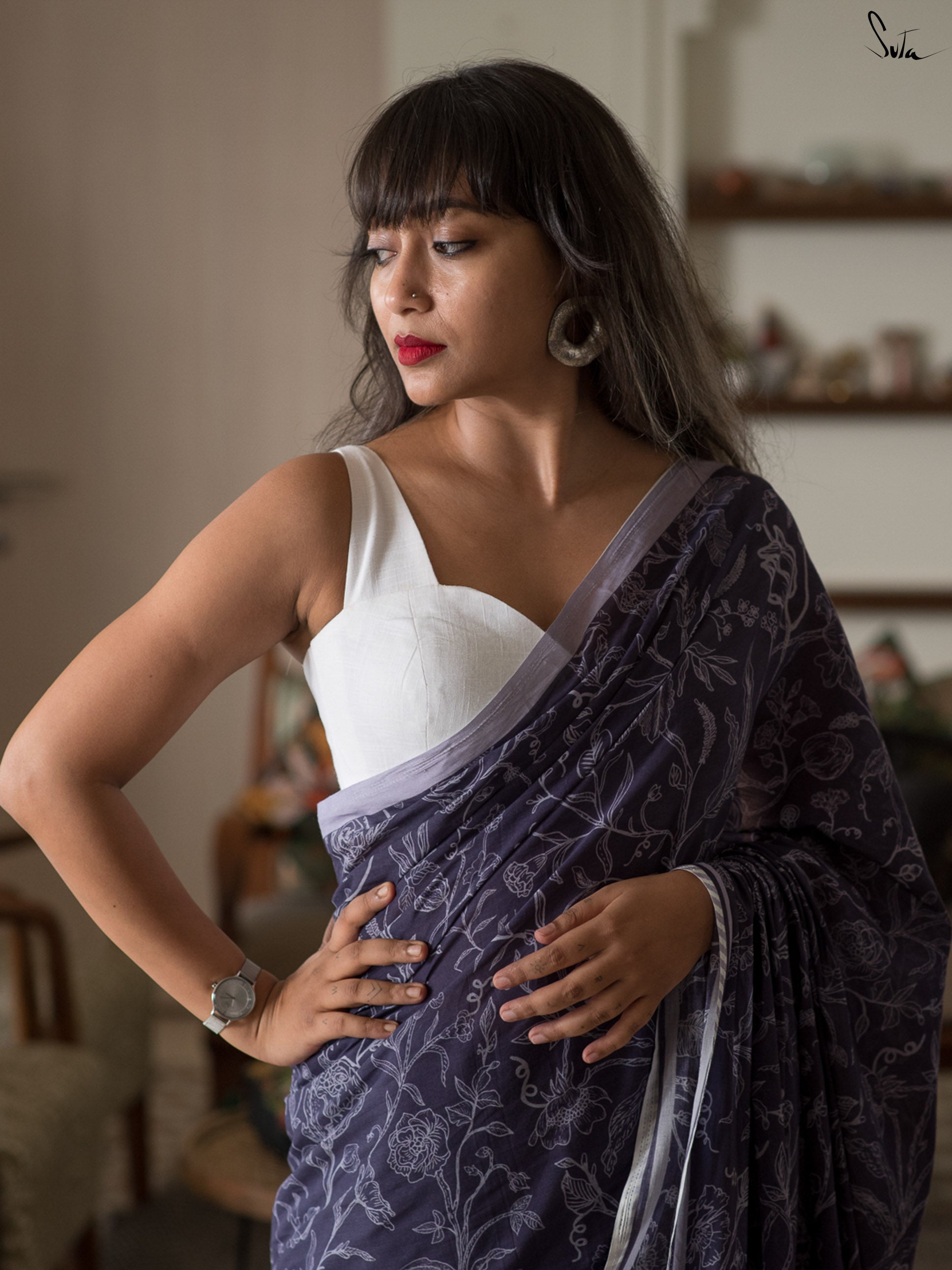 A Tale Of Violet Saree