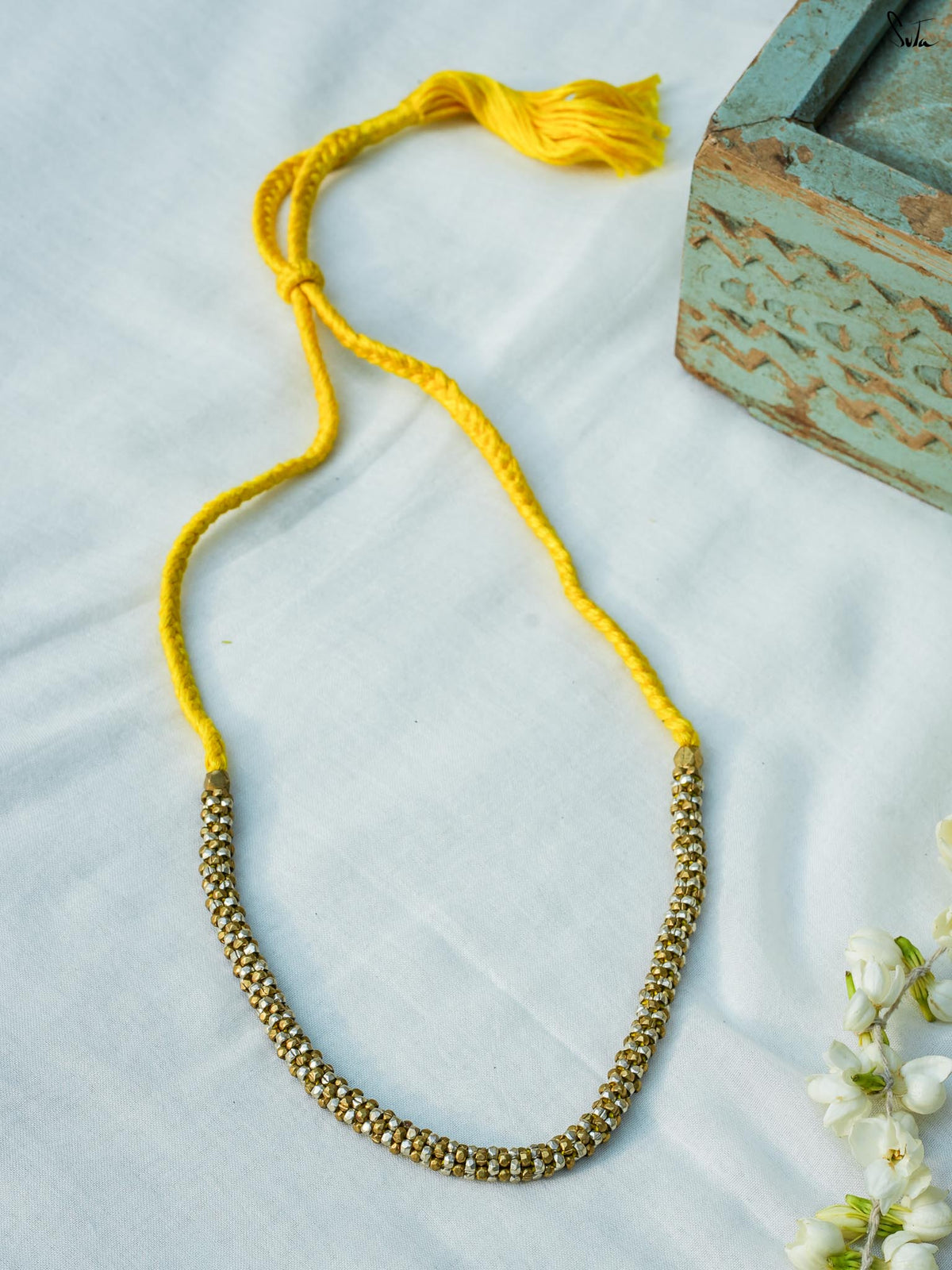 Durva (Handcrafted Dhokra Brass Neckpiece)