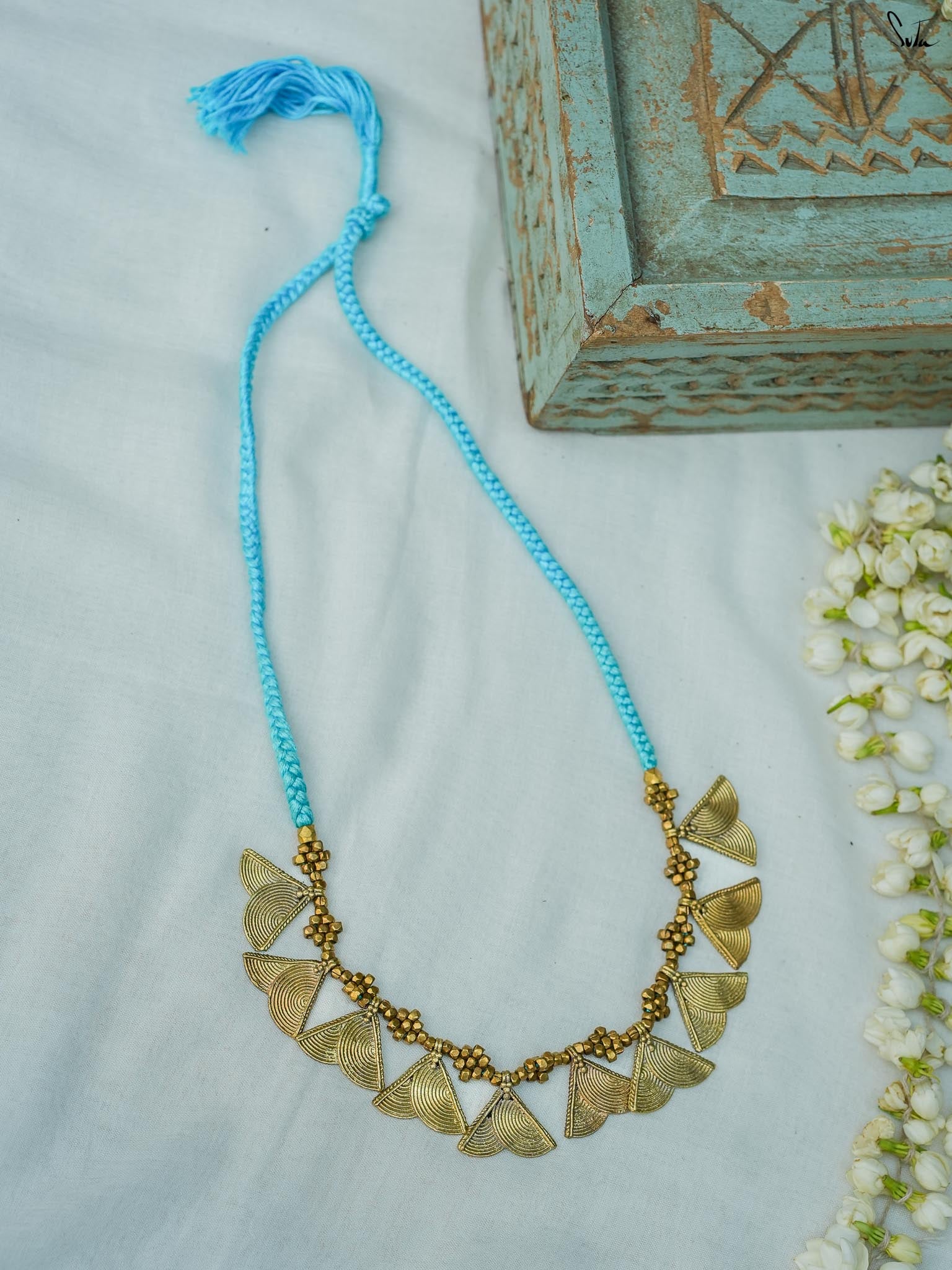 Kaivari (Handcrafted Dhokra Brass Neckpiece)
