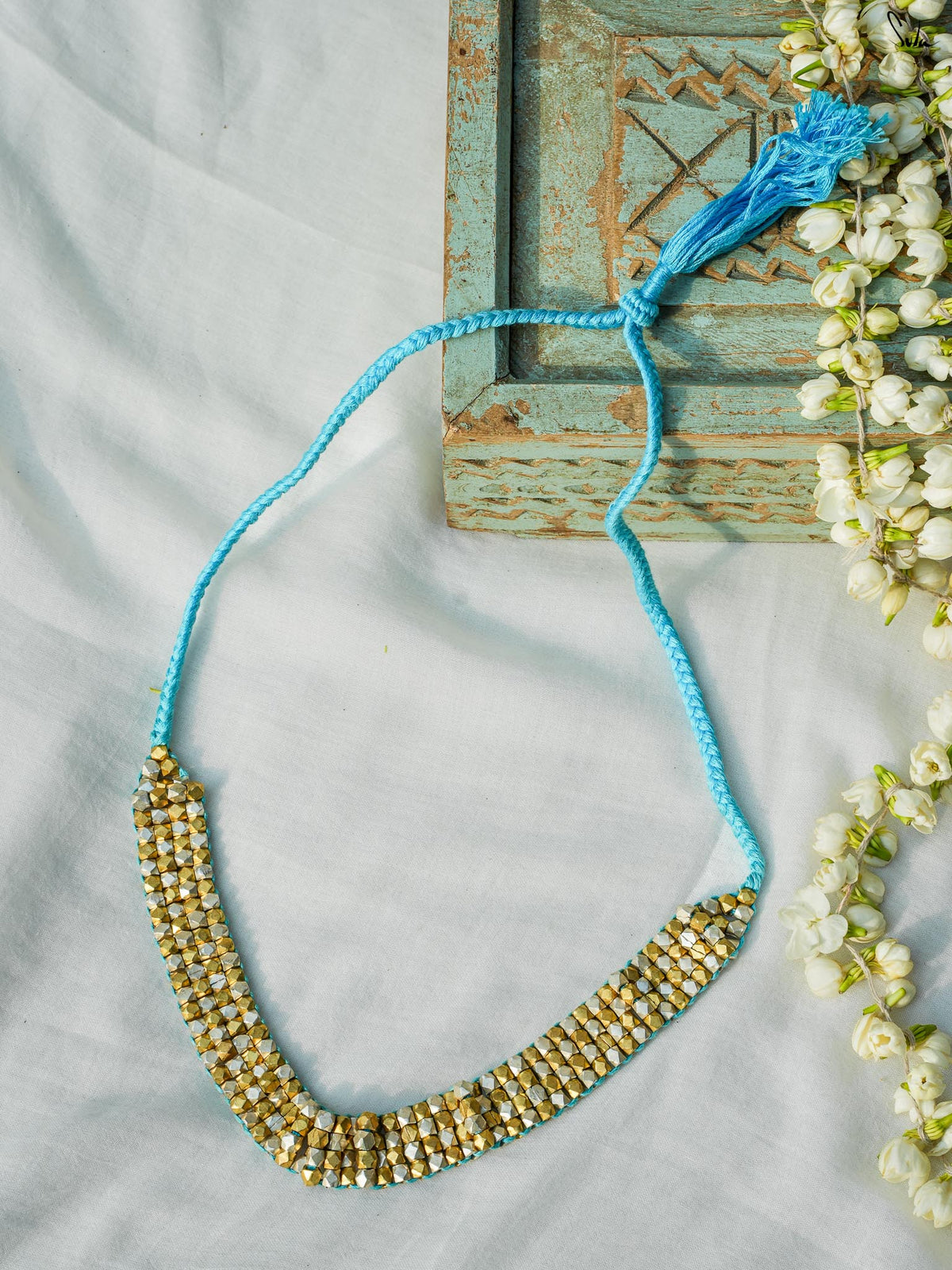 Mrudu (Handcrafted Dhokra Brass Neckpiece)