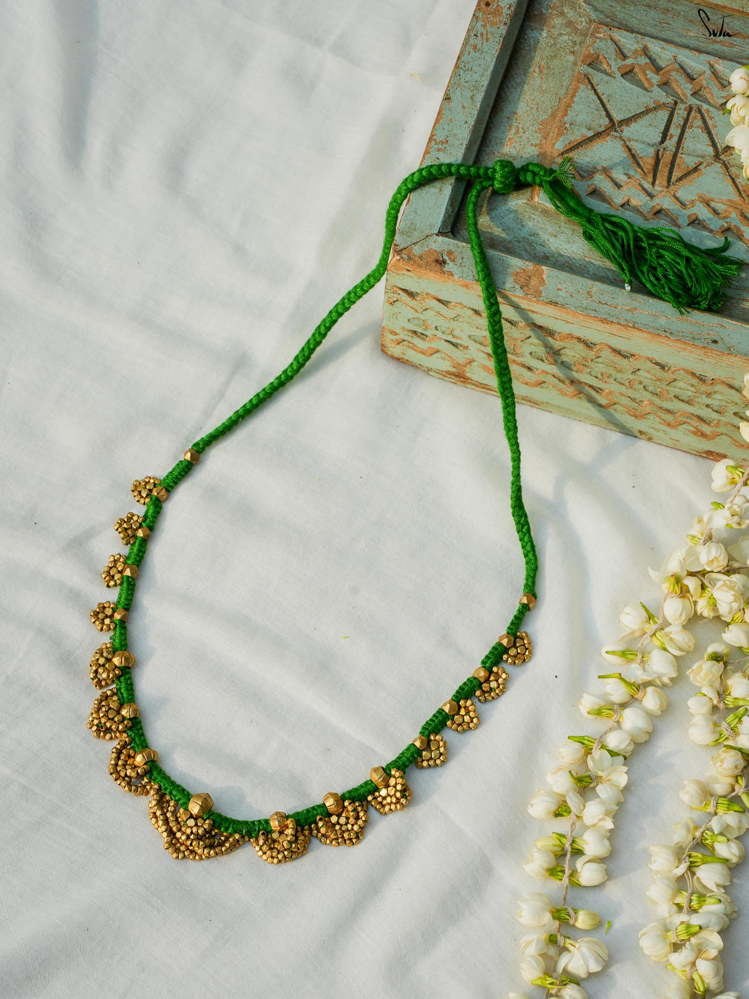 Nandinika (Handcrafted Dhokra Brass Neckpiece)