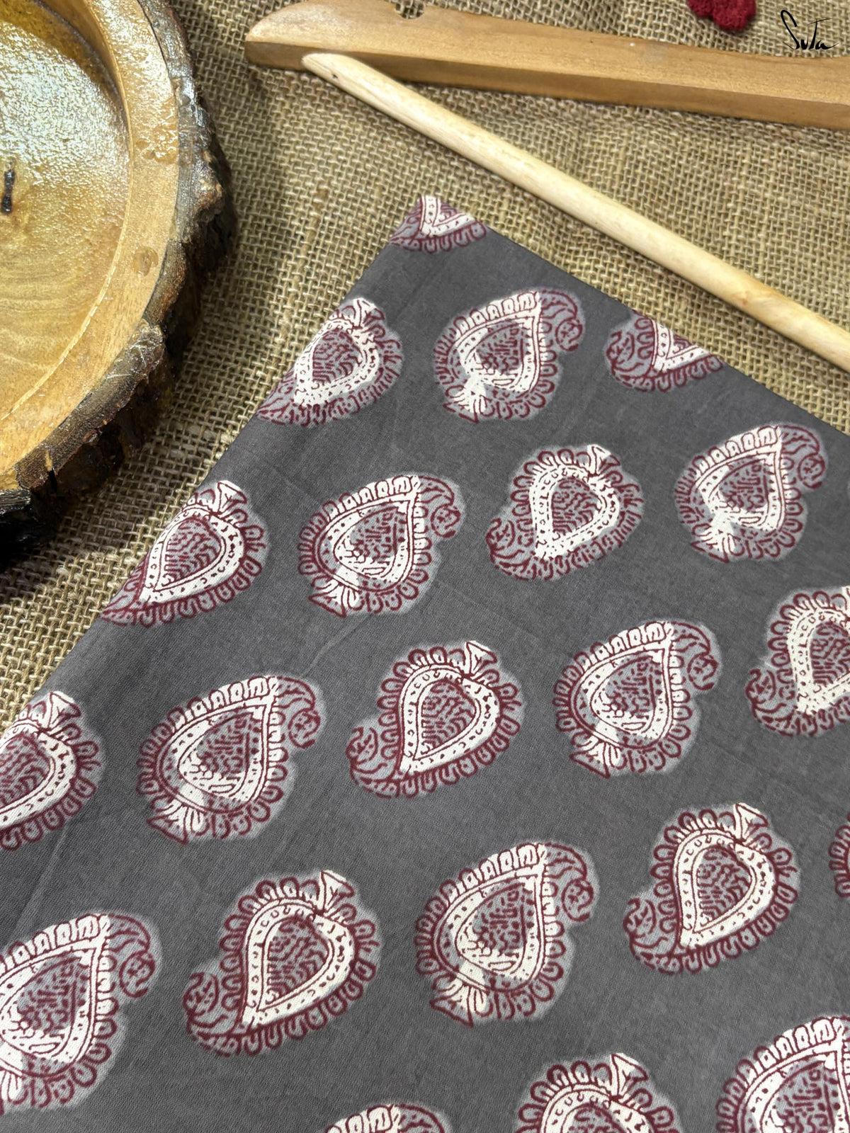 Paisley on Grey