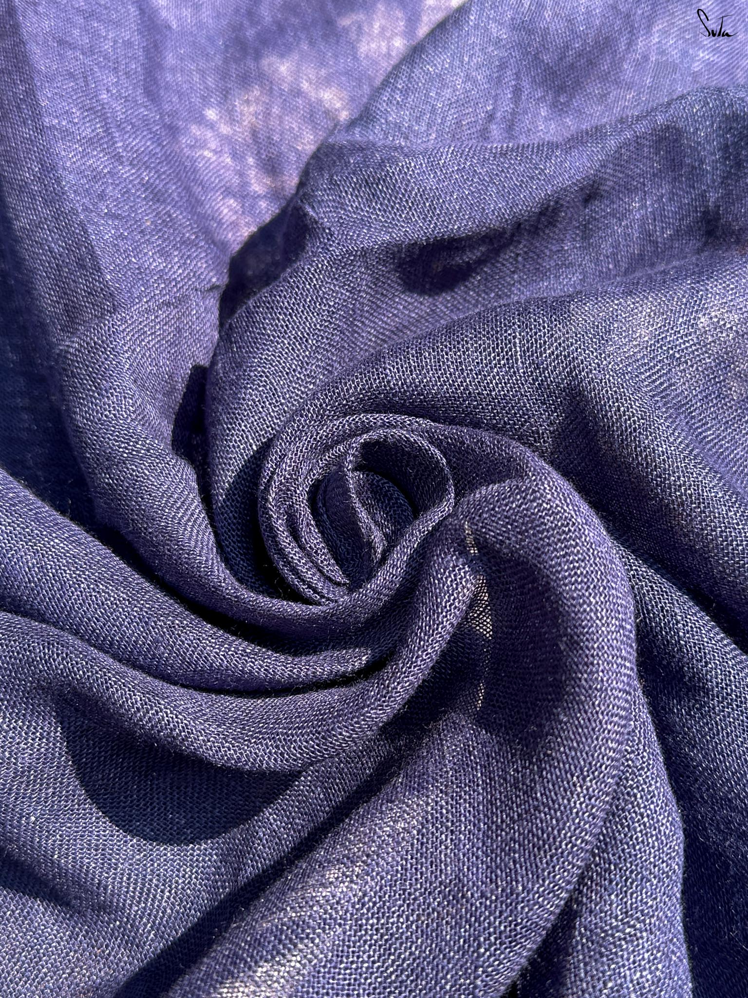 Rang Veda (Pure Linen Hand Batik Saree)