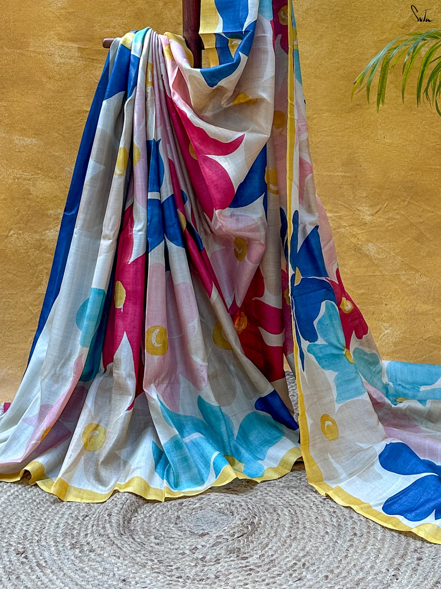 Rang Vibe (Pure Tussar Hand Painted Saree)