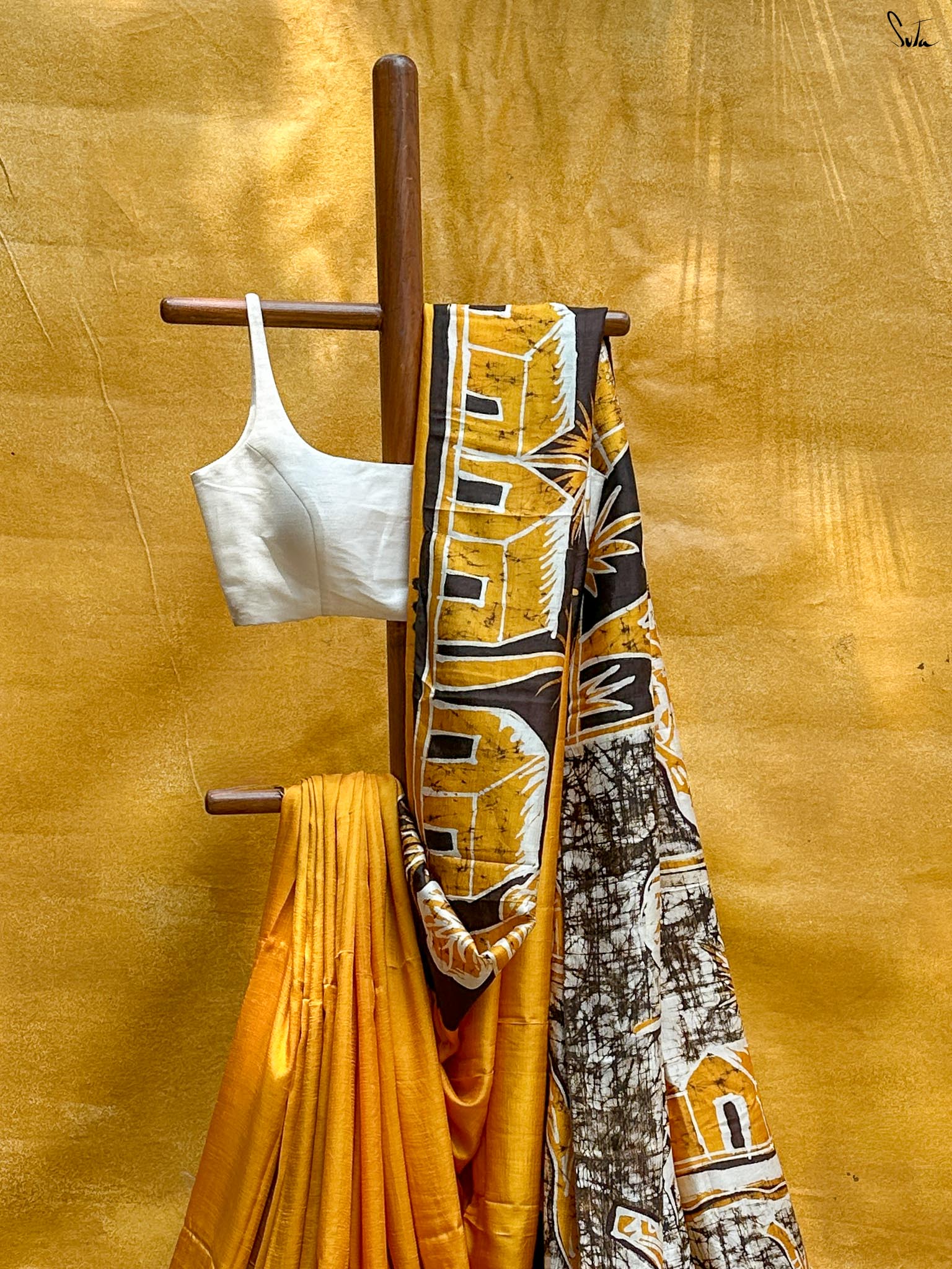 Ranga Mati (Hand Painted Batik Silk Saree)