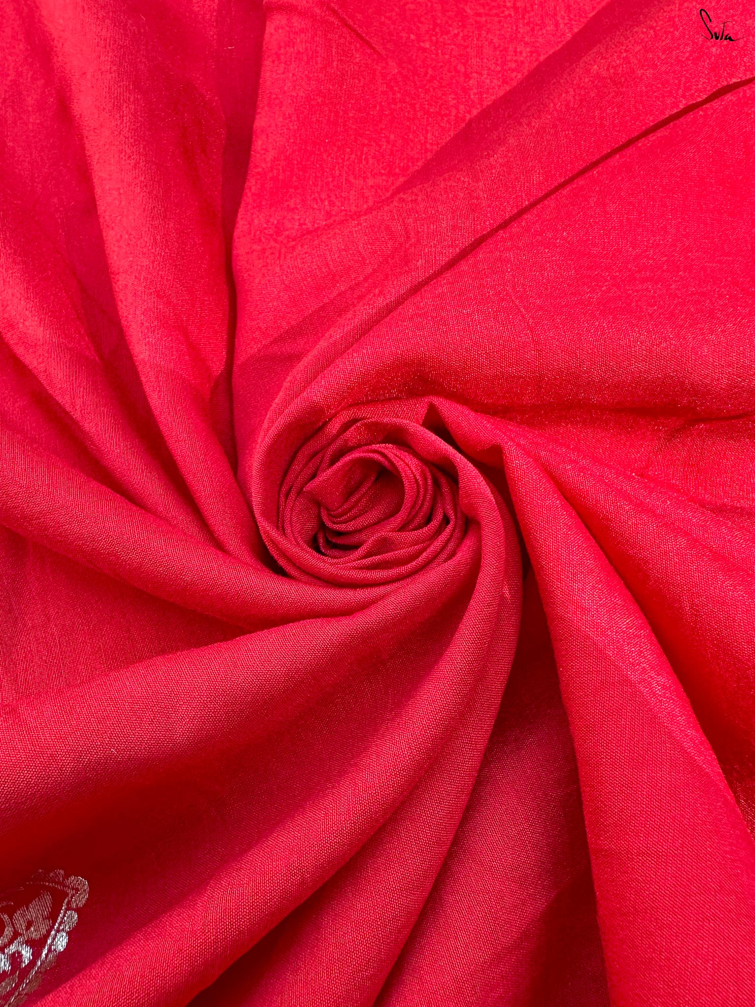 Chandramukhi Red Banarasi Saree