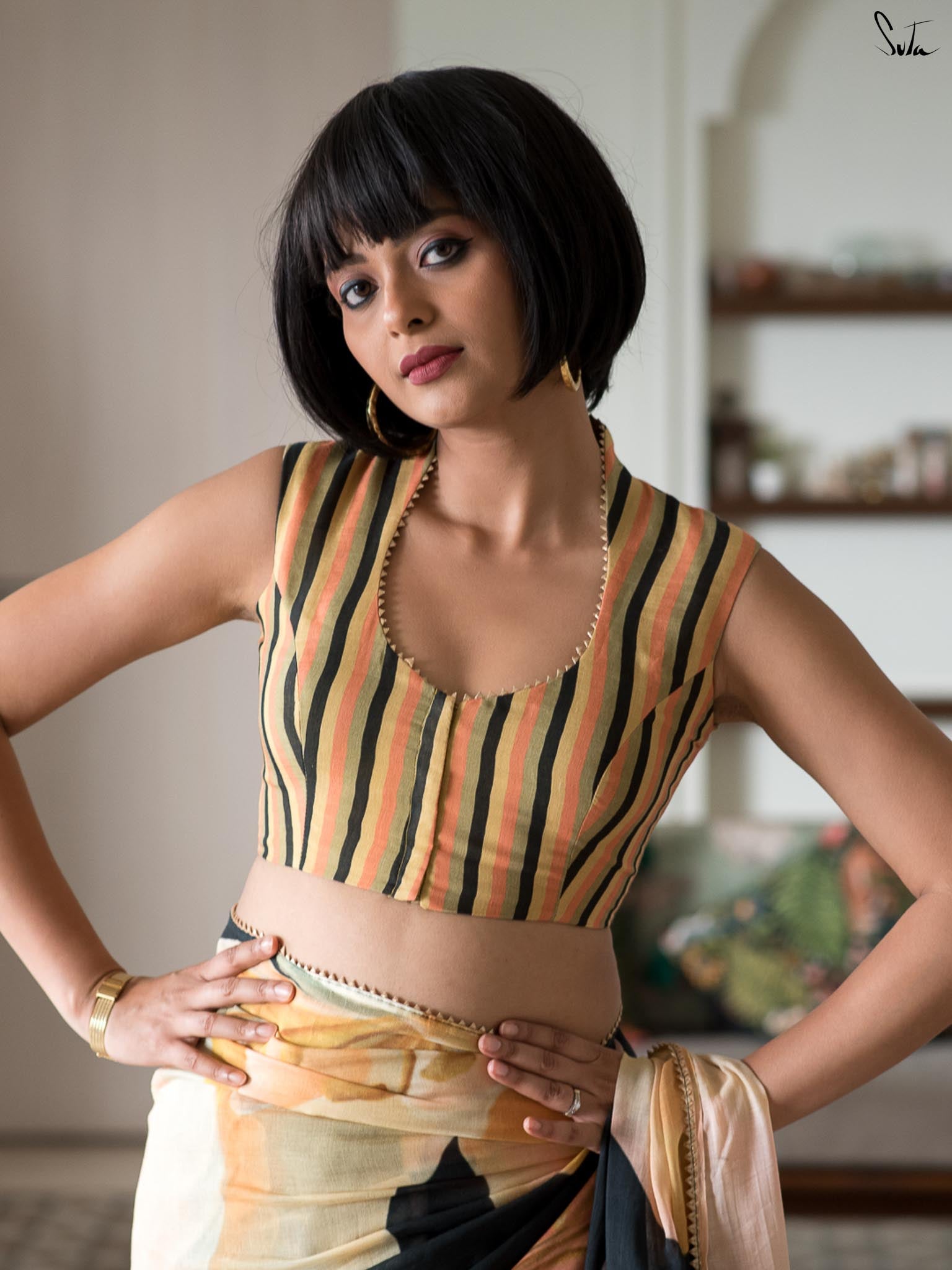 Stripped Yellow Crossing