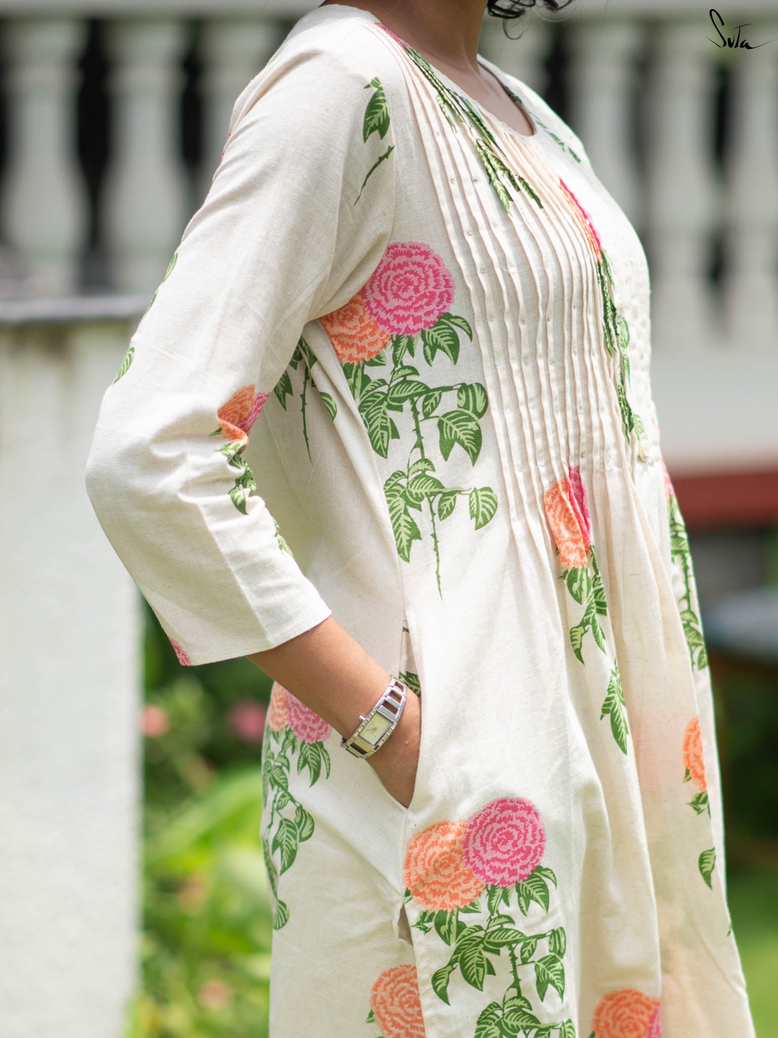 Dahlias on White