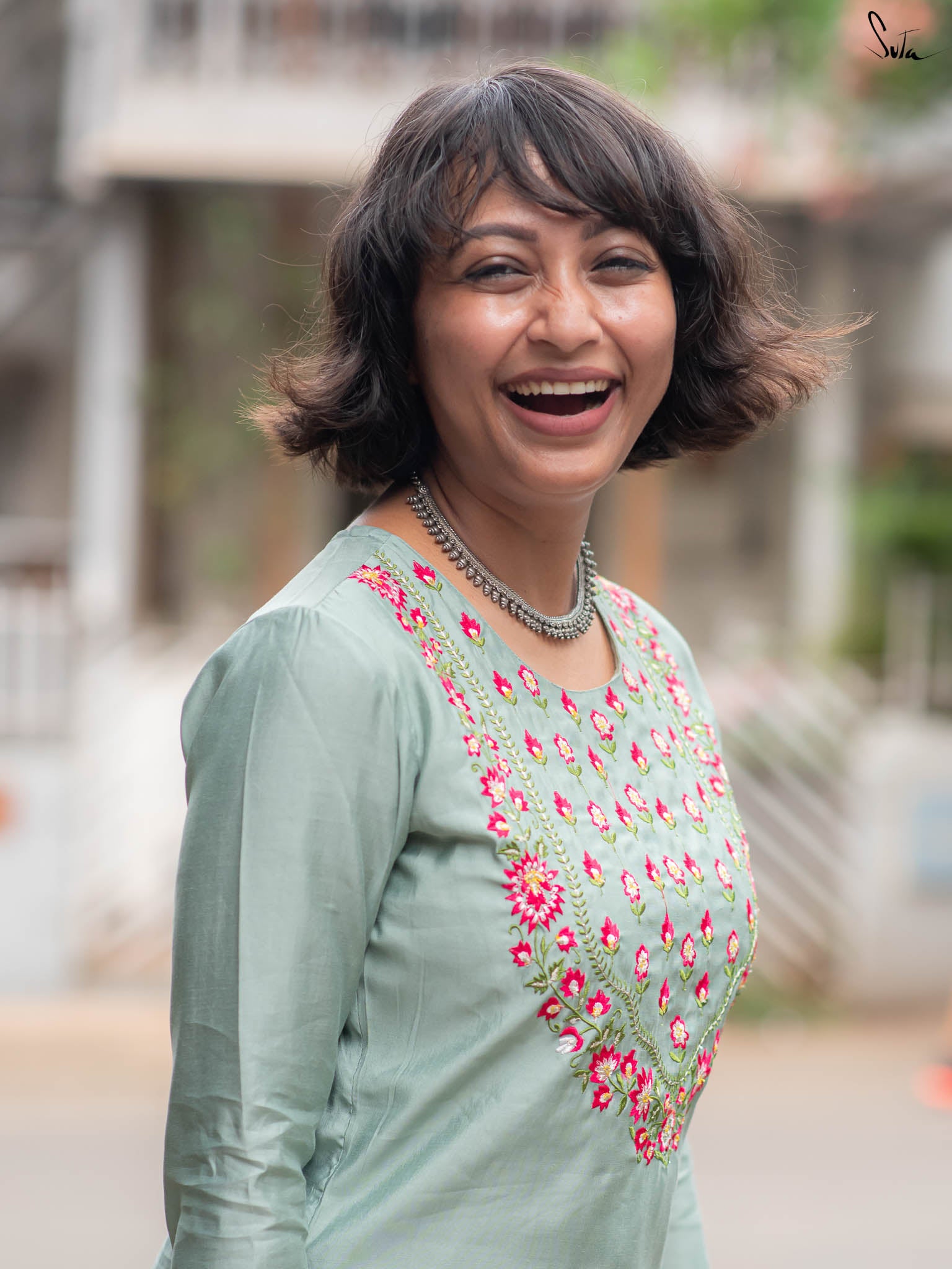 Suta Blue Silk Kurta Set