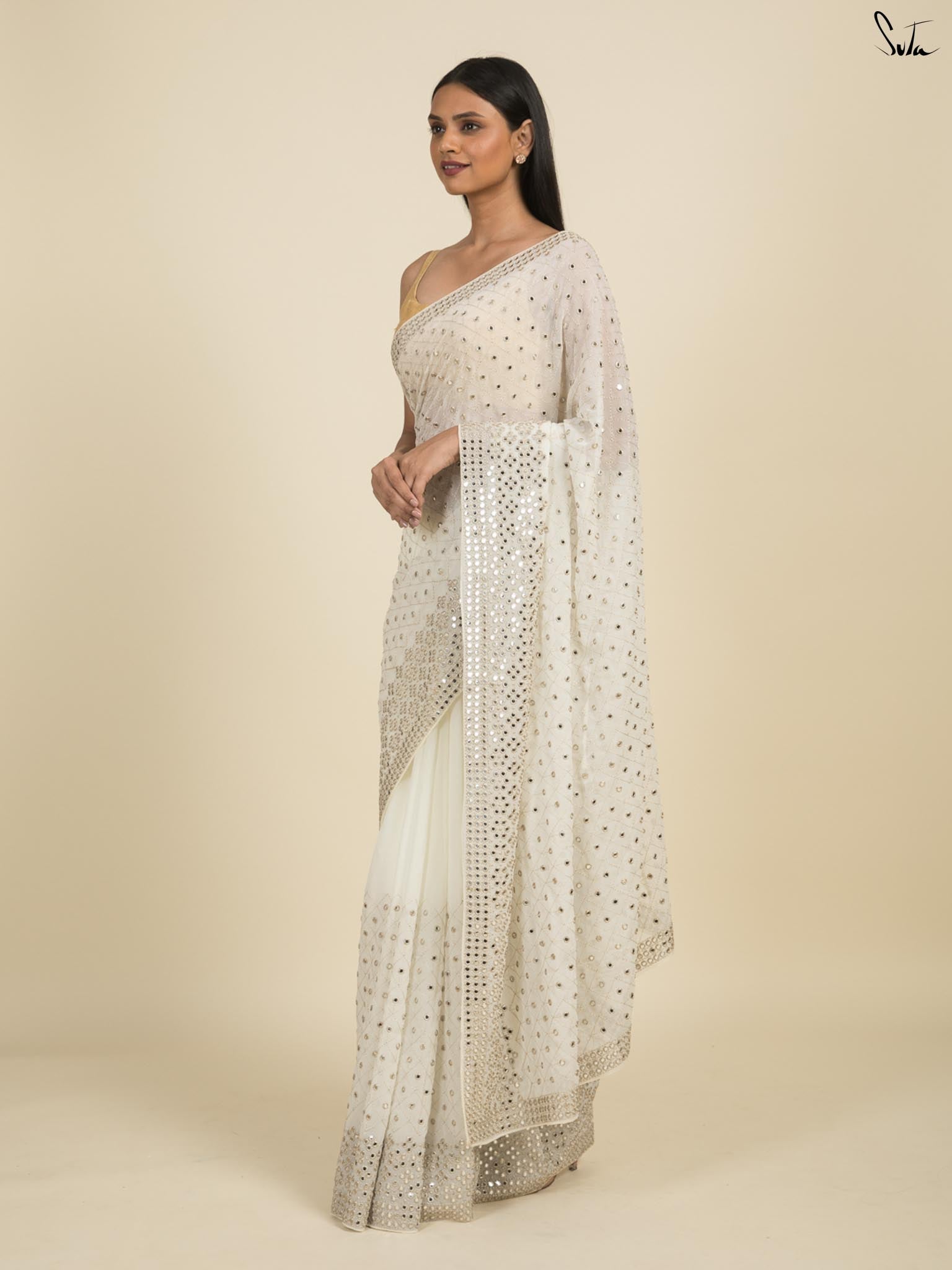 Chic Mirrors Saree
