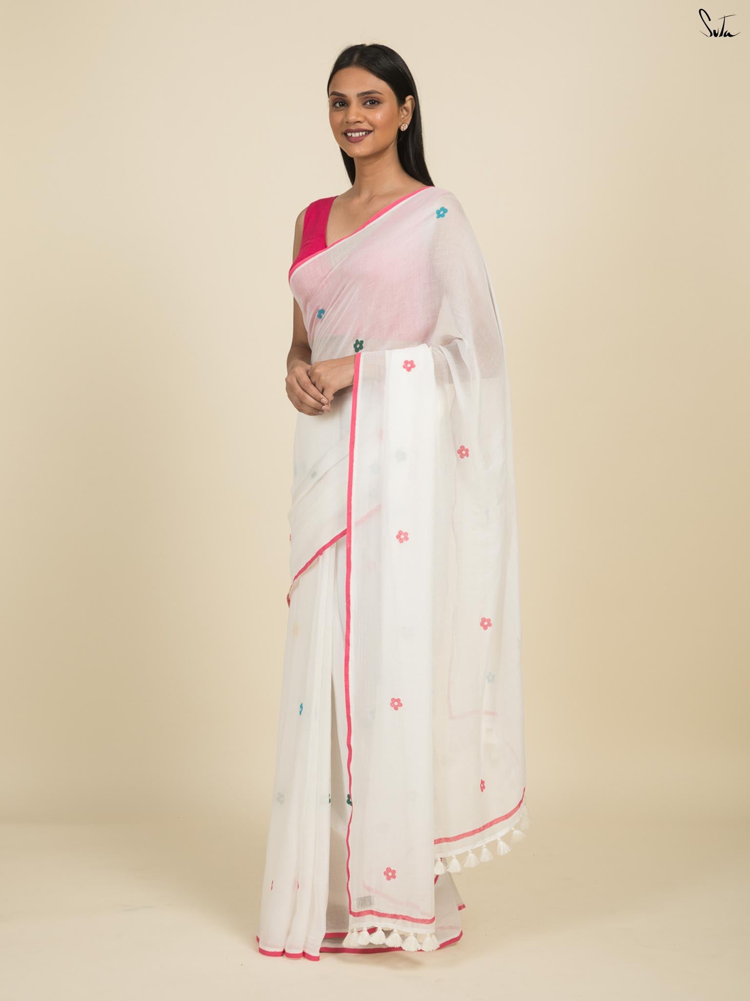 Hues Of White Saree