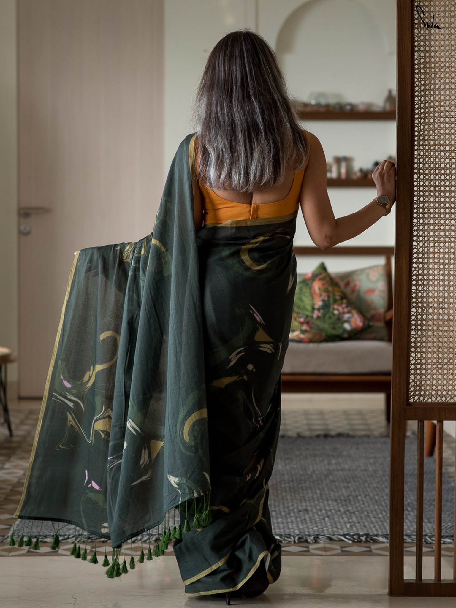 The Firefly Jungle Saree