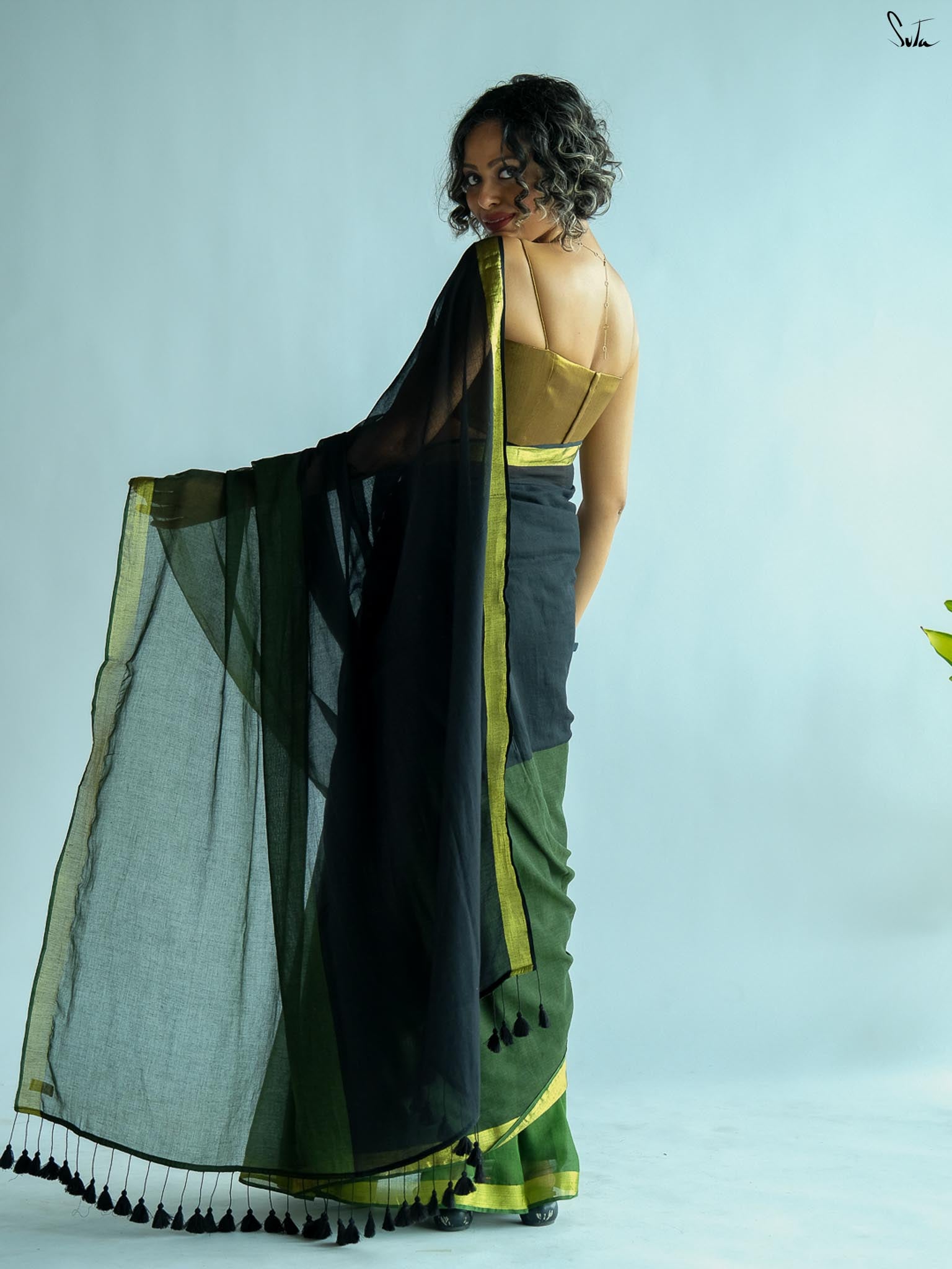 Shades Of A River Saree