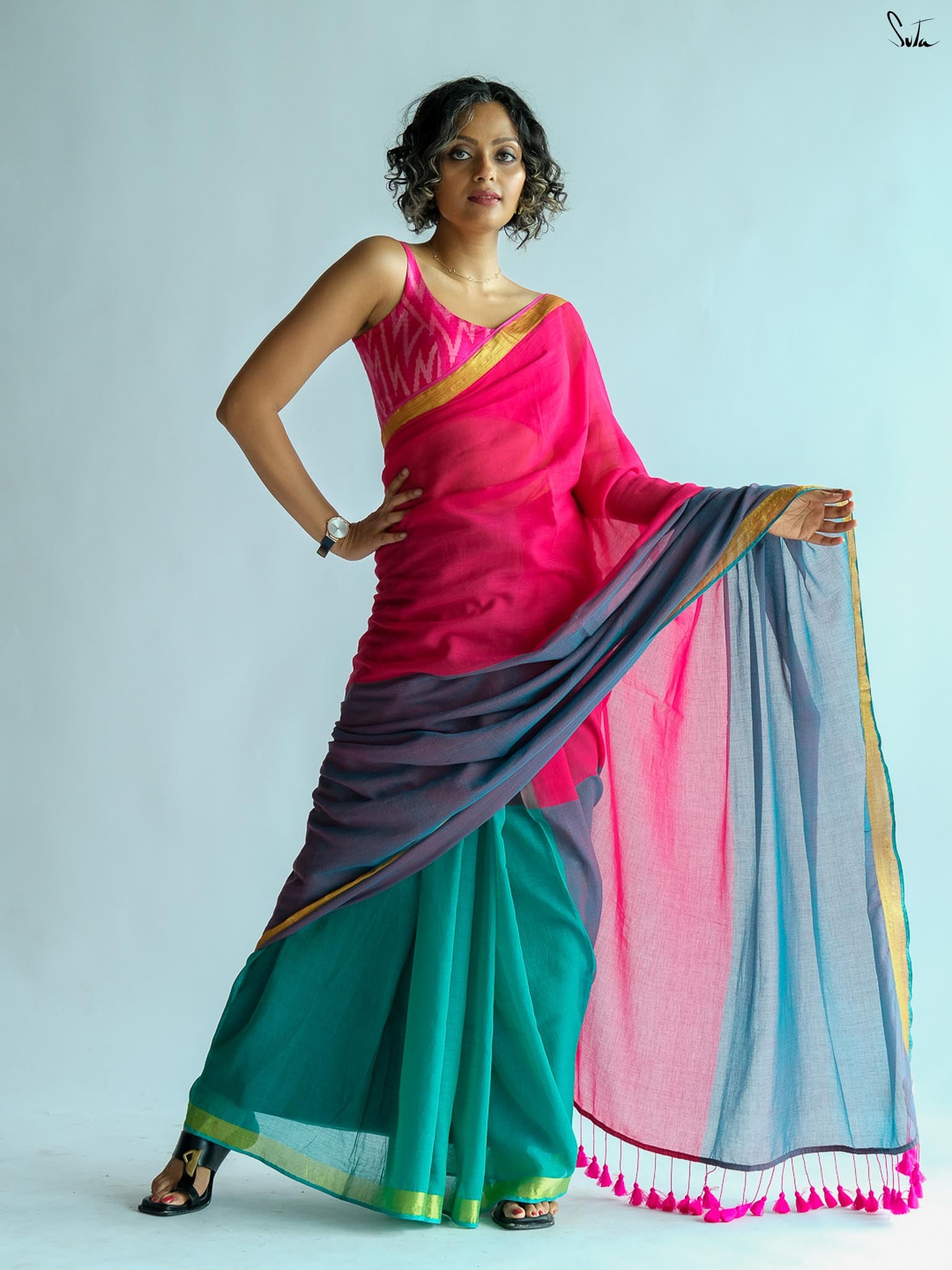 Shades Of Jade Saree