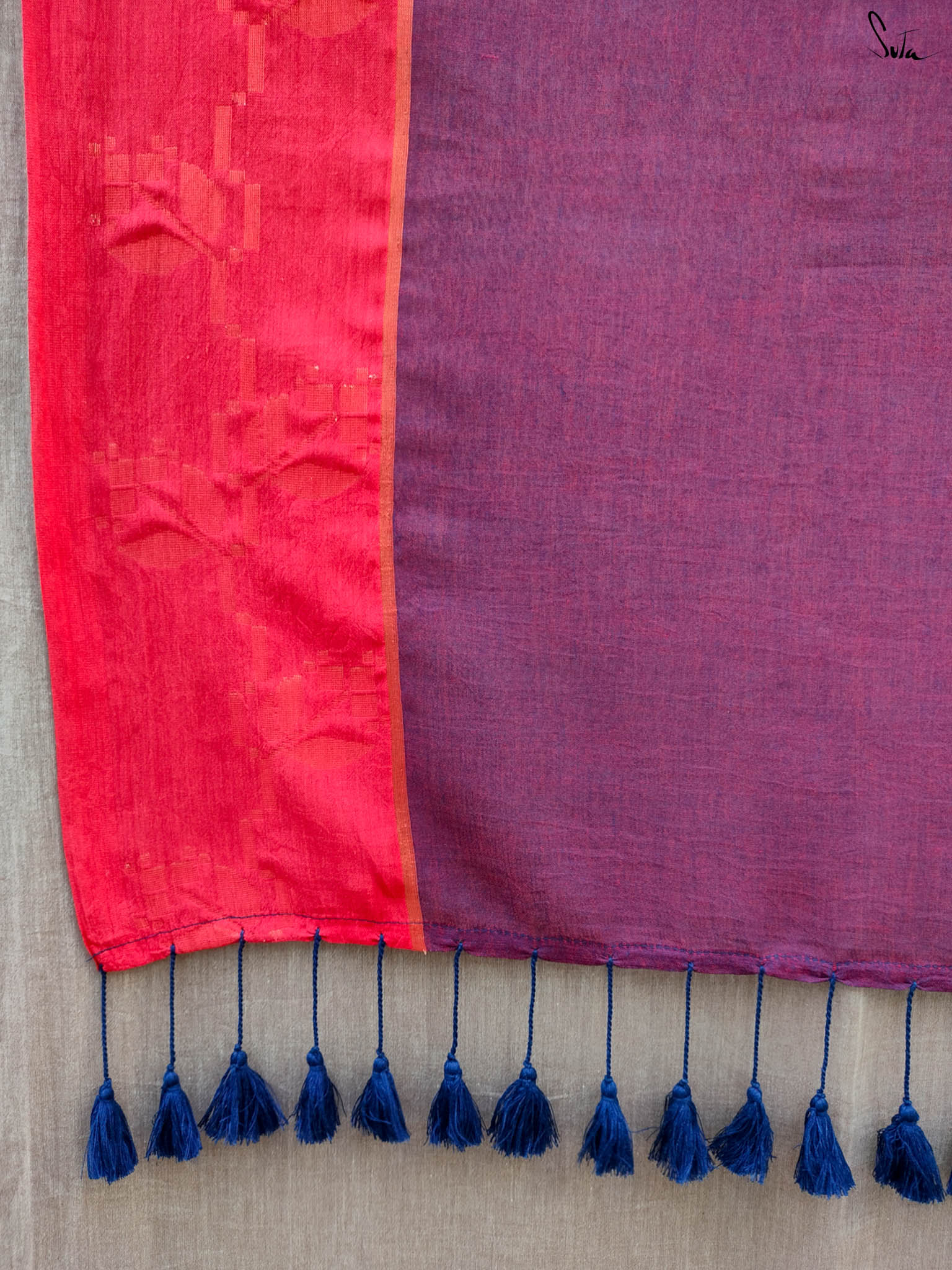 Suta Woven Design Pure Cotton Saree