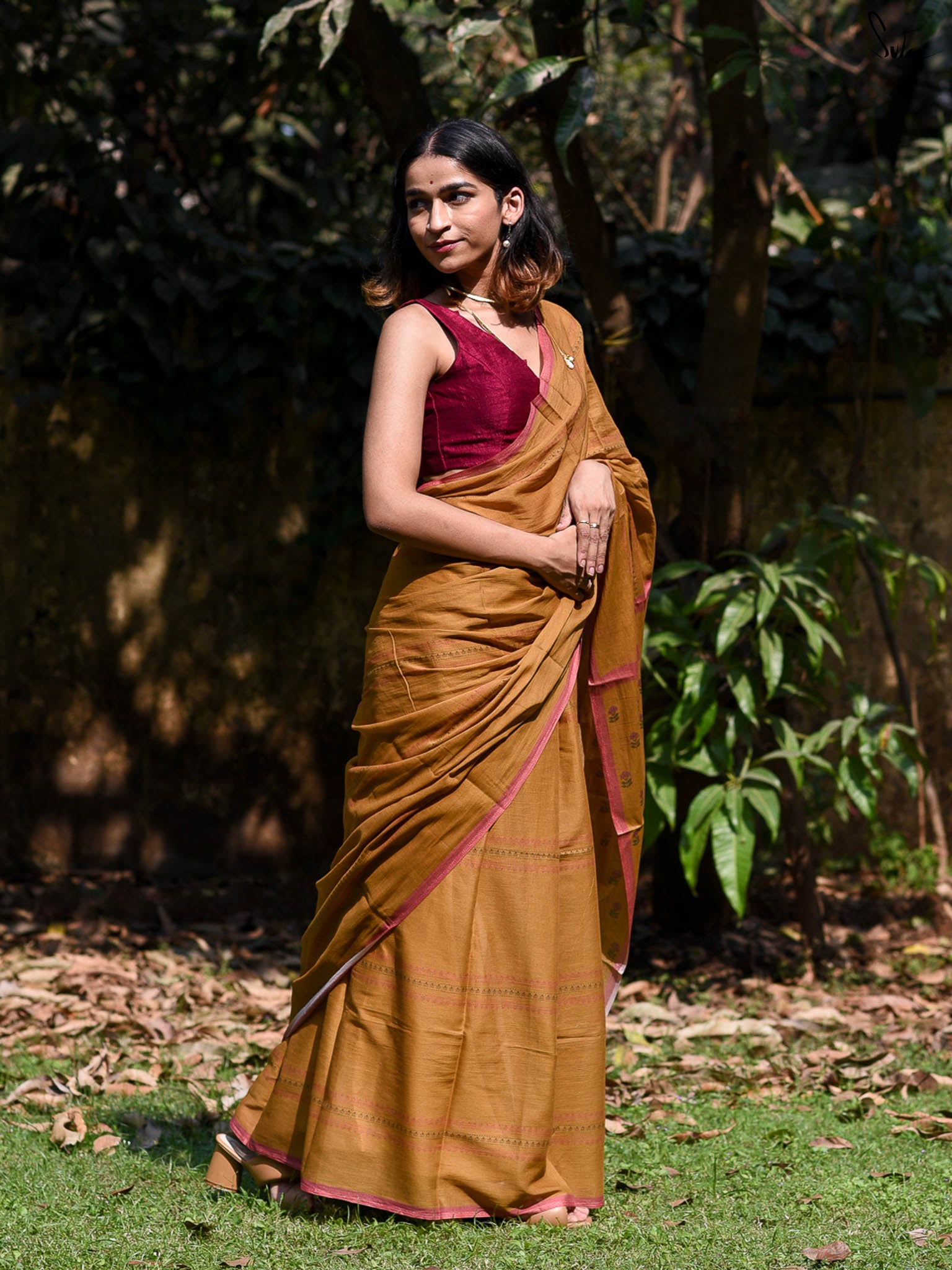 Suta Floral Pure Cotton Saree