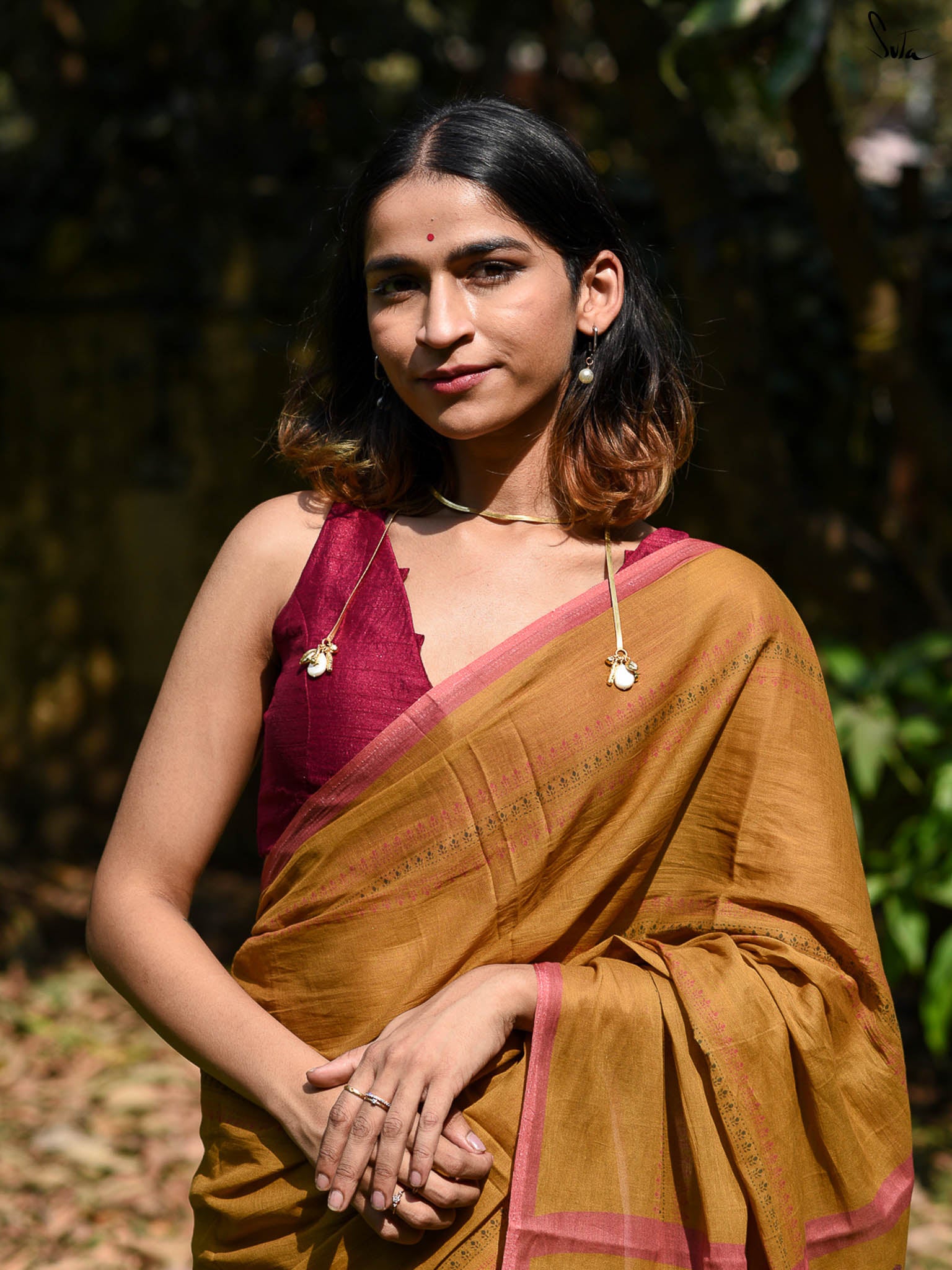 Suta Floral Pure Cotton Saree