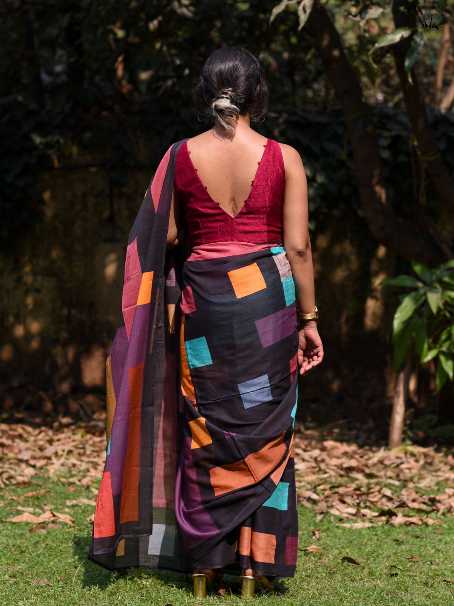 Colours Of Block Saree