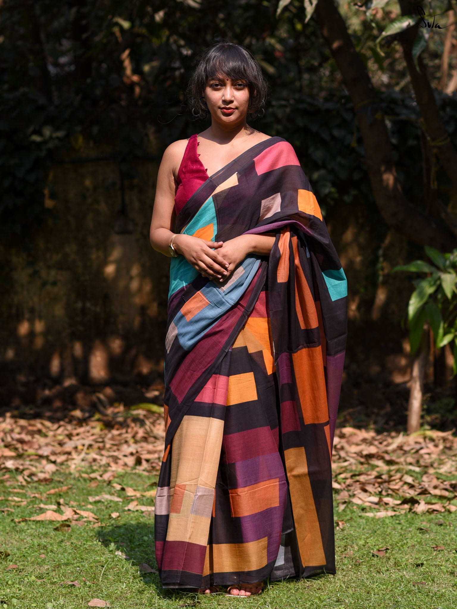 Colours Of Block Saree