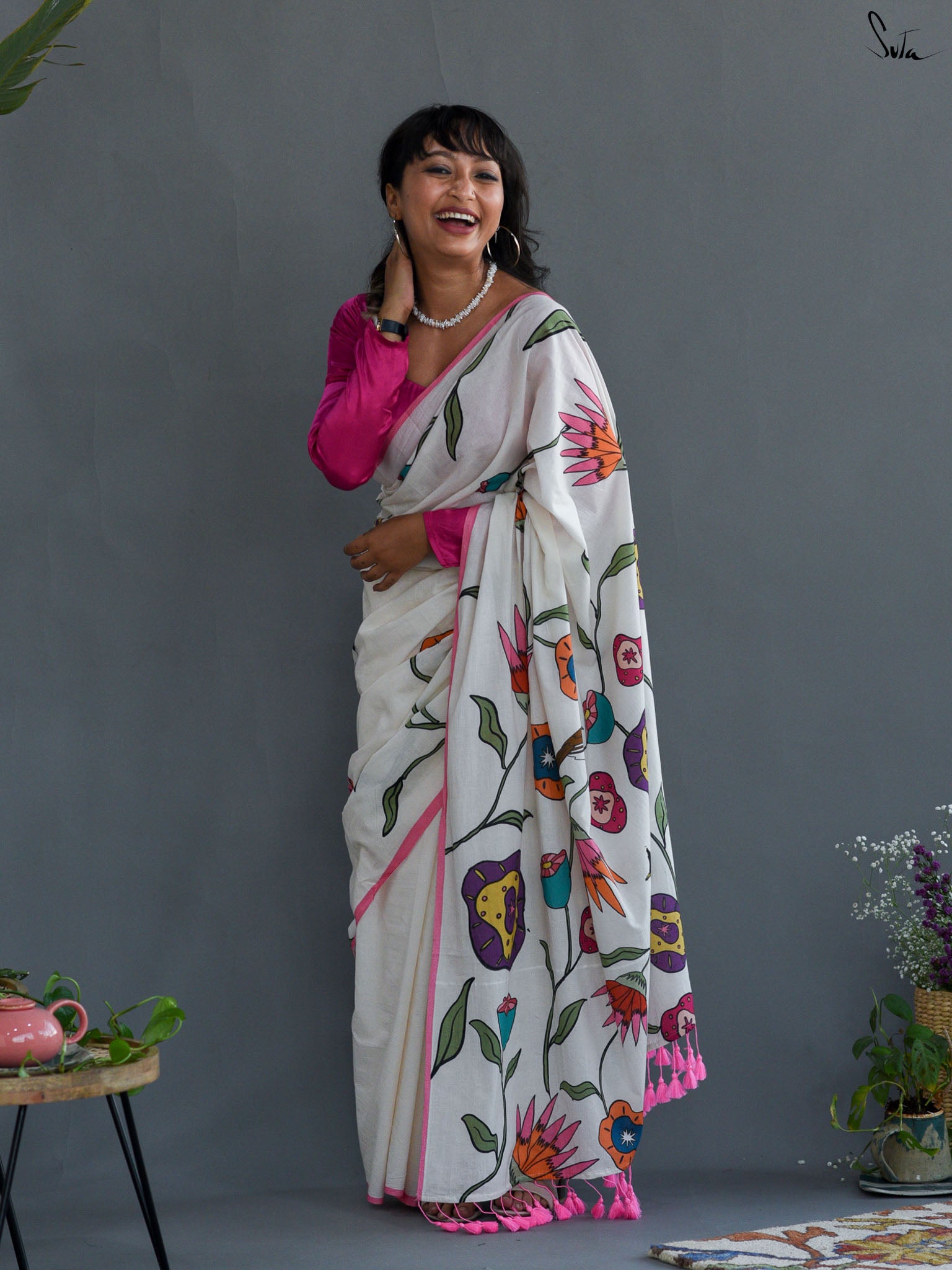 The Flower Buds! Saree